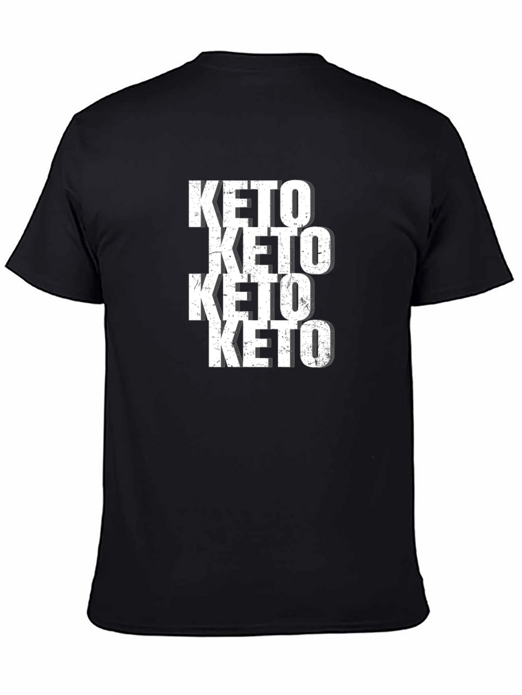 Keto Repeated Black Graphic Tee
