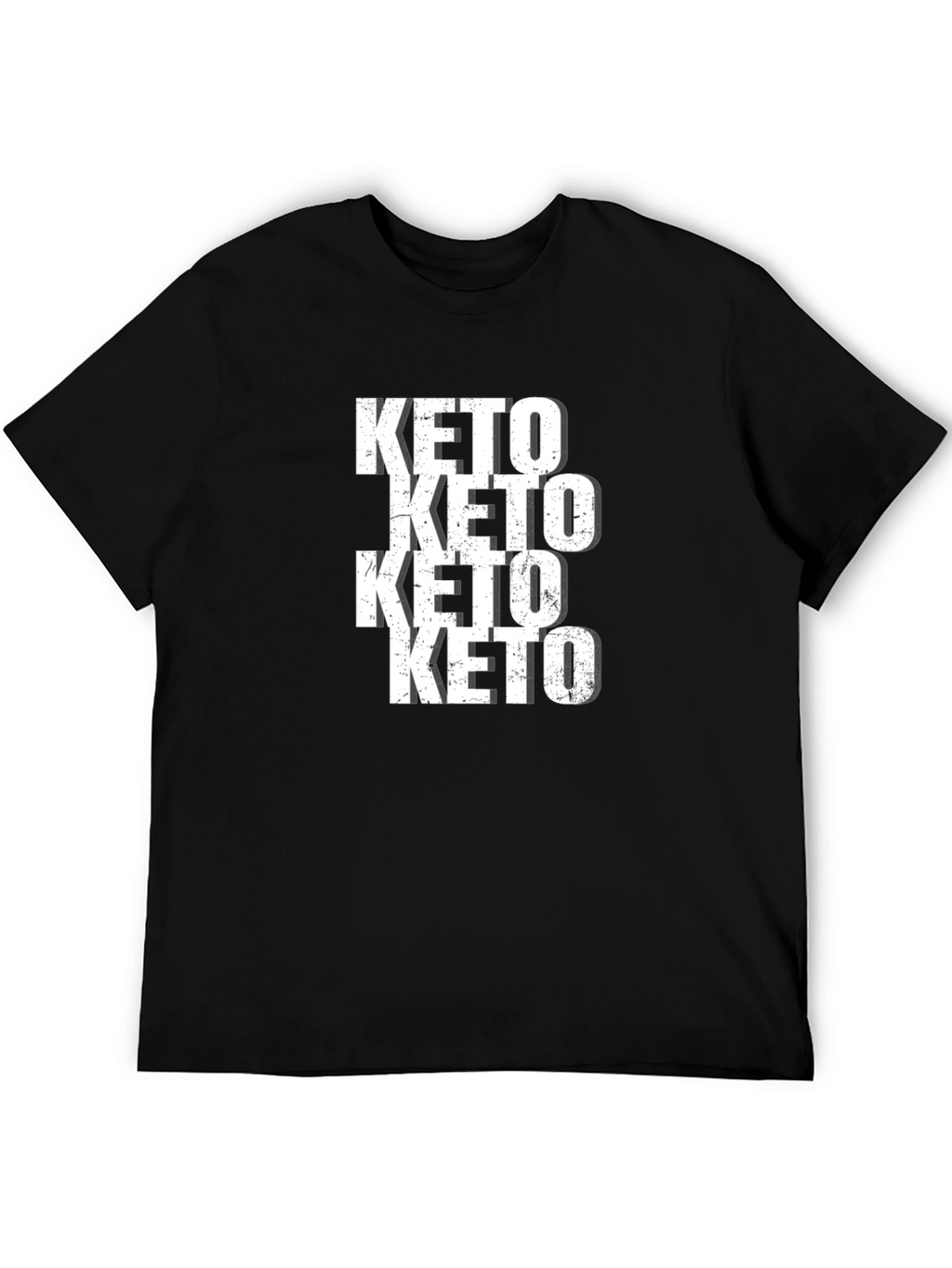 Keto Repeated Black Graphic Tee