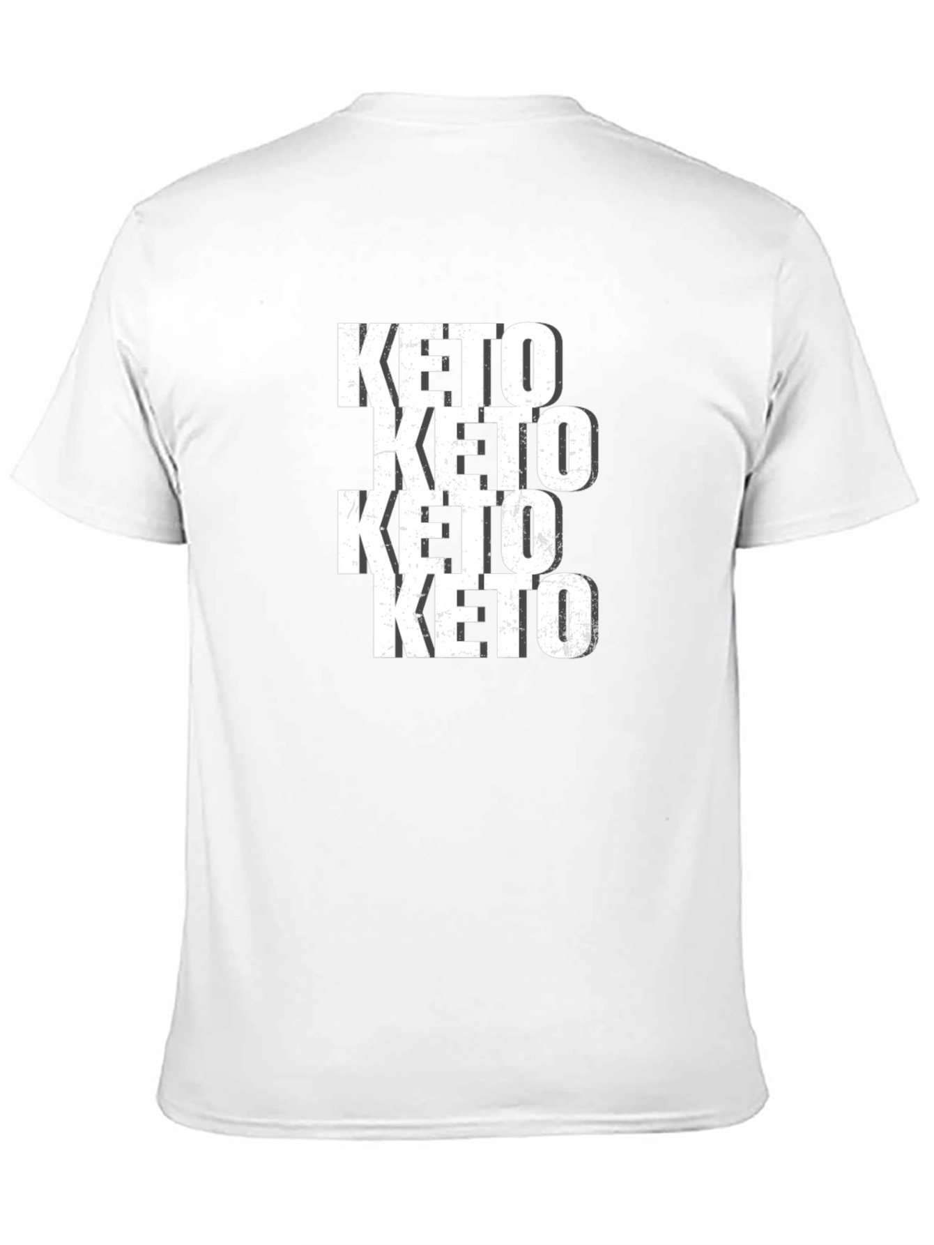 Keto Repeated Black Graphic Tee