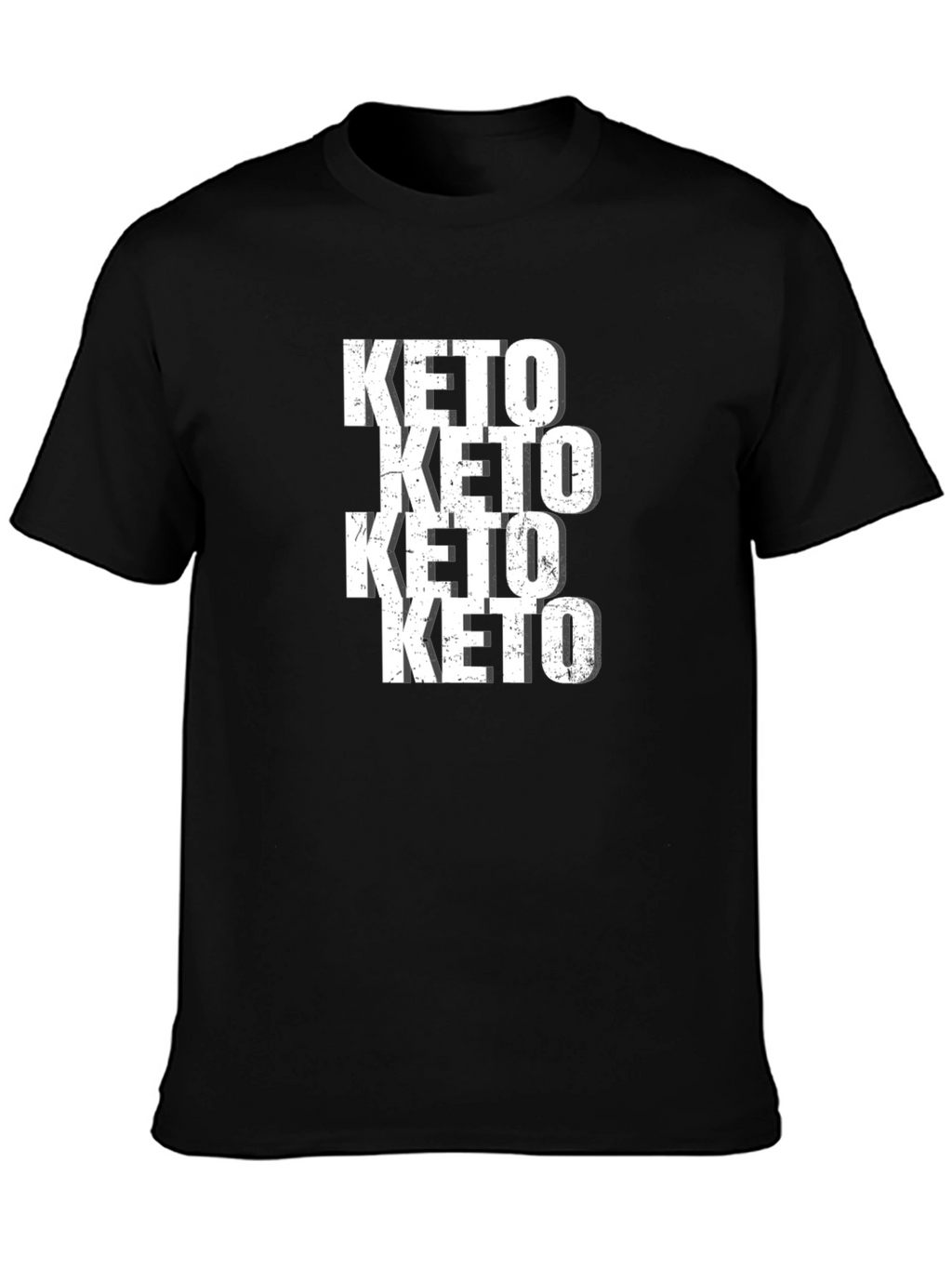 Keto Repeated Black Graphic Tee