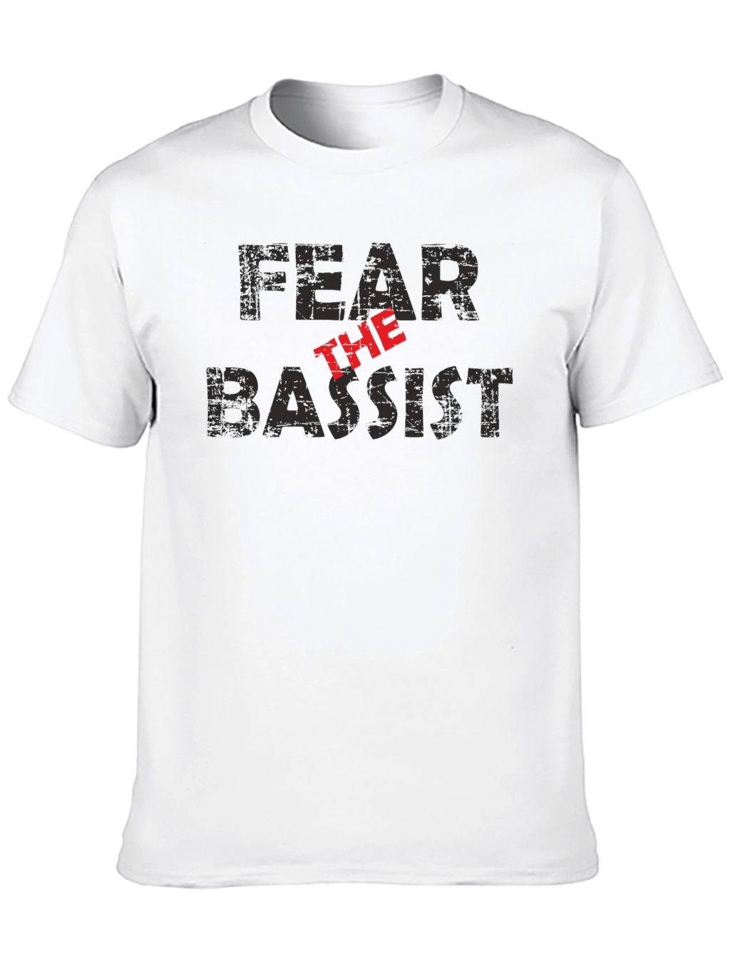 Fear the Bassist Black Graphic T-Shirt