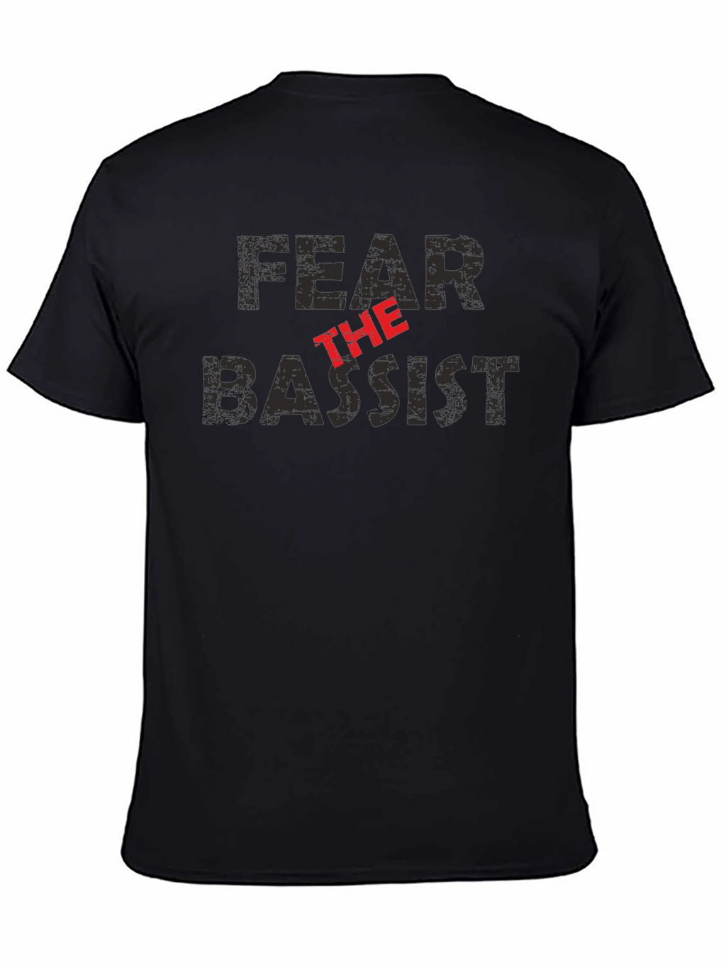 Fear the Bassist Black Graphic T-Shirt