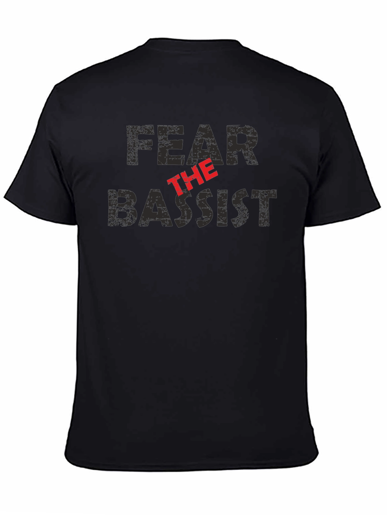 Fear the Bassist Black Graphic T-Shirt
