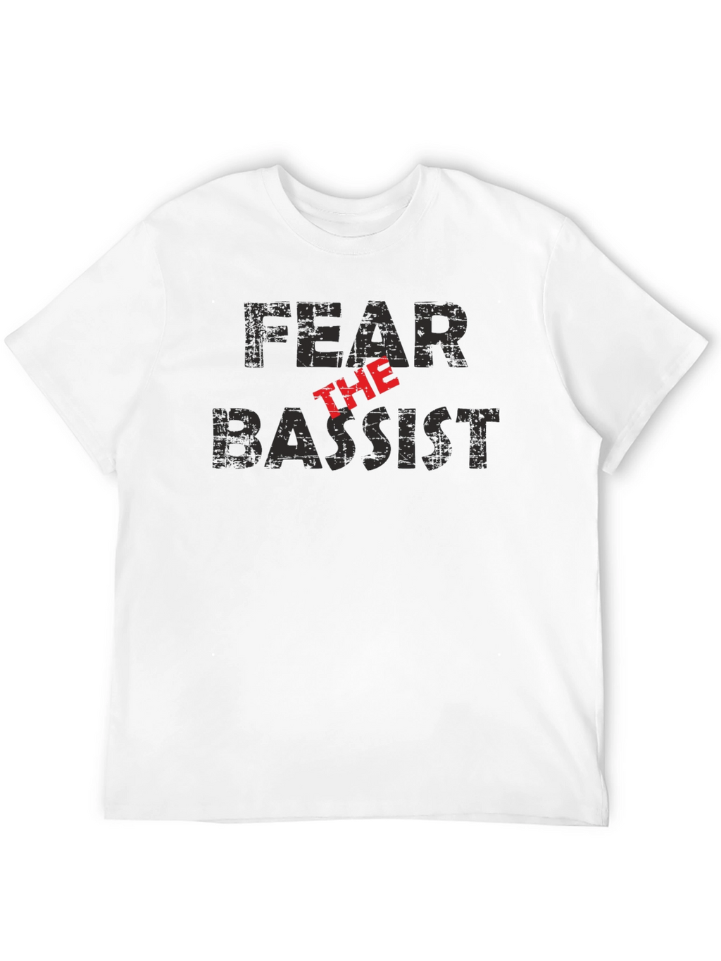 Fear the Bassist Black Graphic T-Shirt