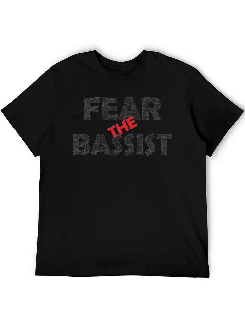 Fear the Bassist Black Graphic T-Shirt