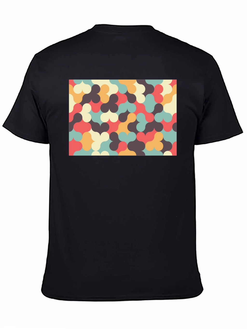 Retro Pattern T-Shirt - Unique Geometric Design