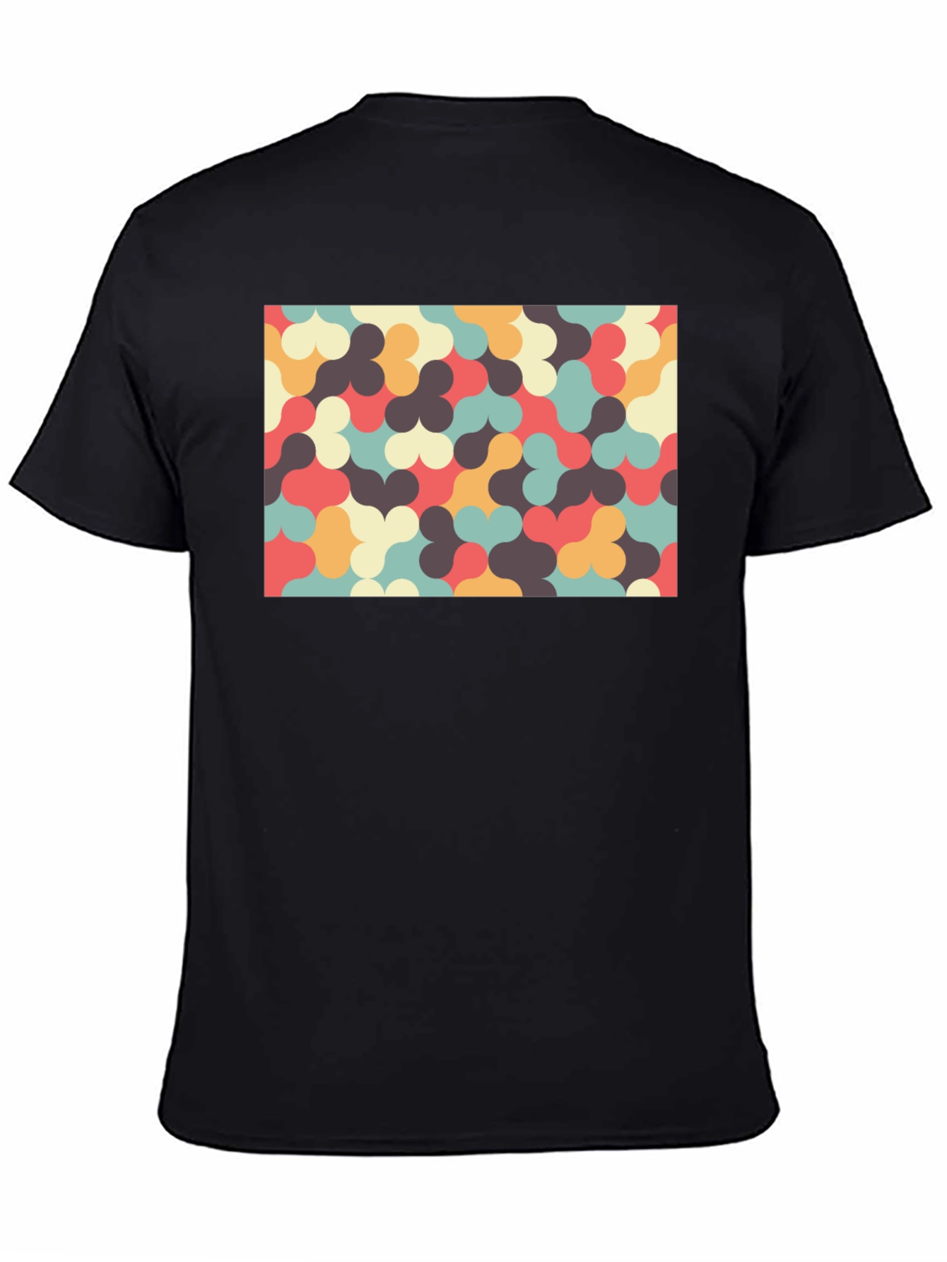 Retro Pattern T-Shirt - Unique Geometric Design