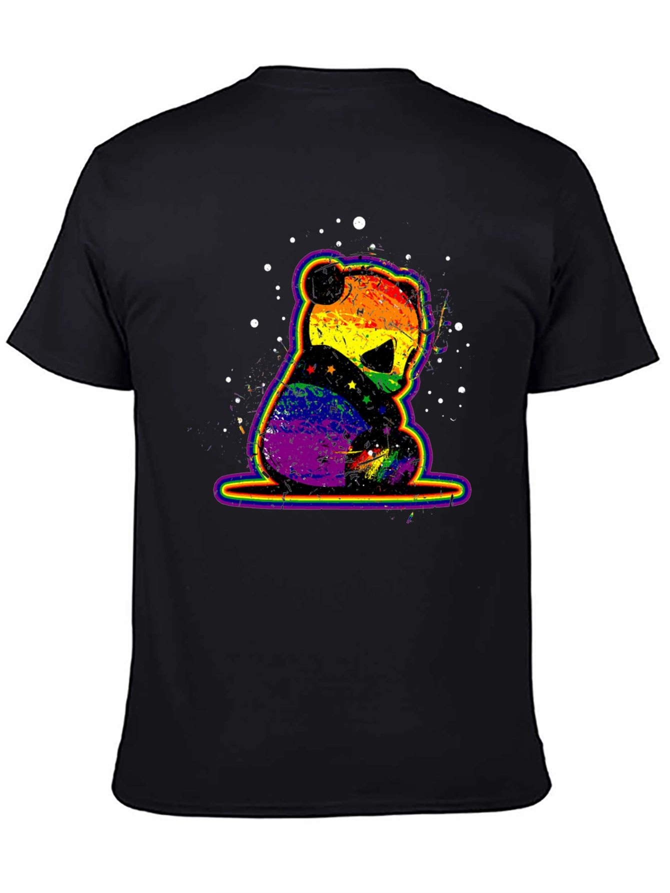 Rainbow Panda Bear Graphic T-Shirt