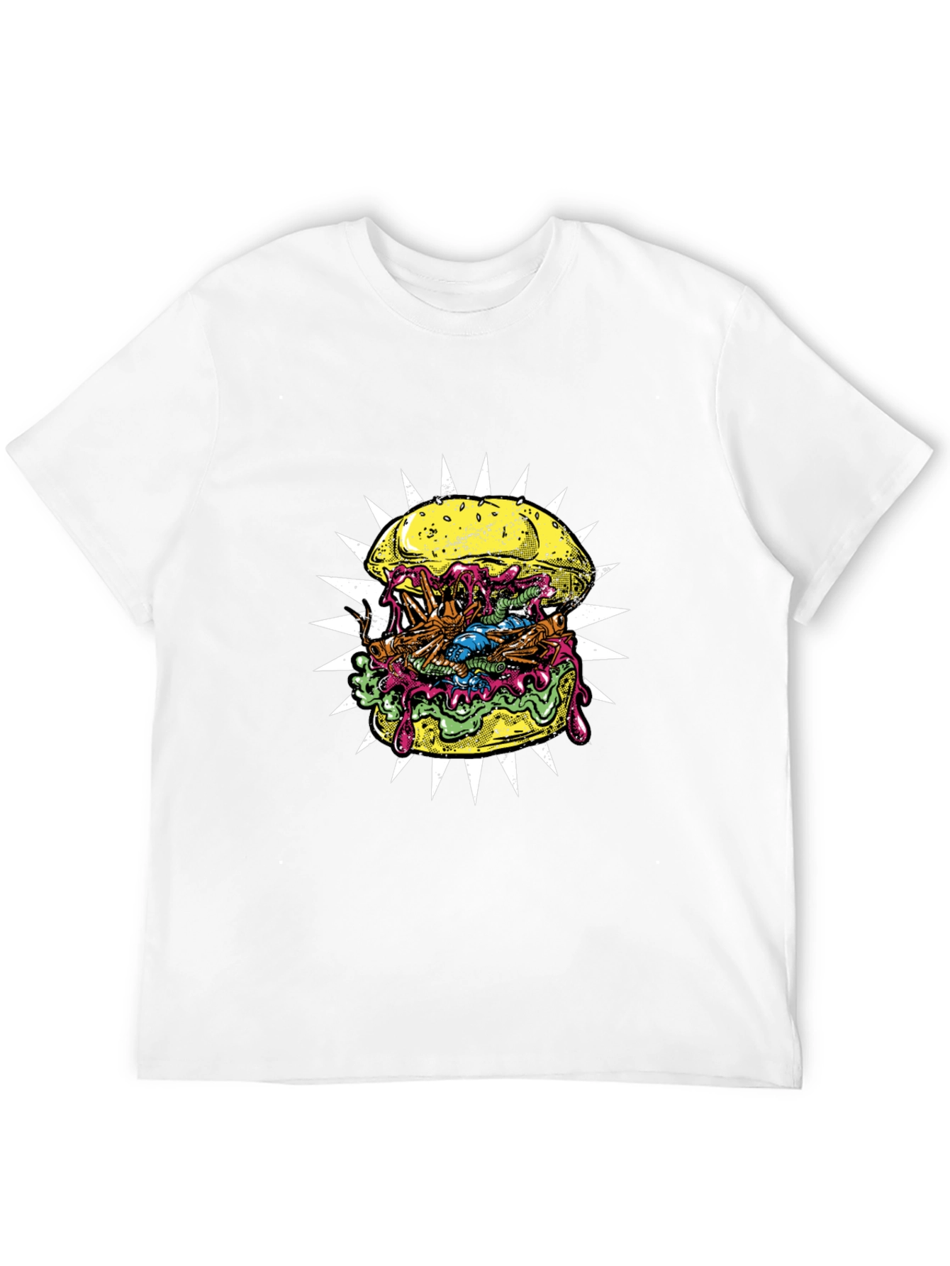Zombie Burger Graphic Tee - Black