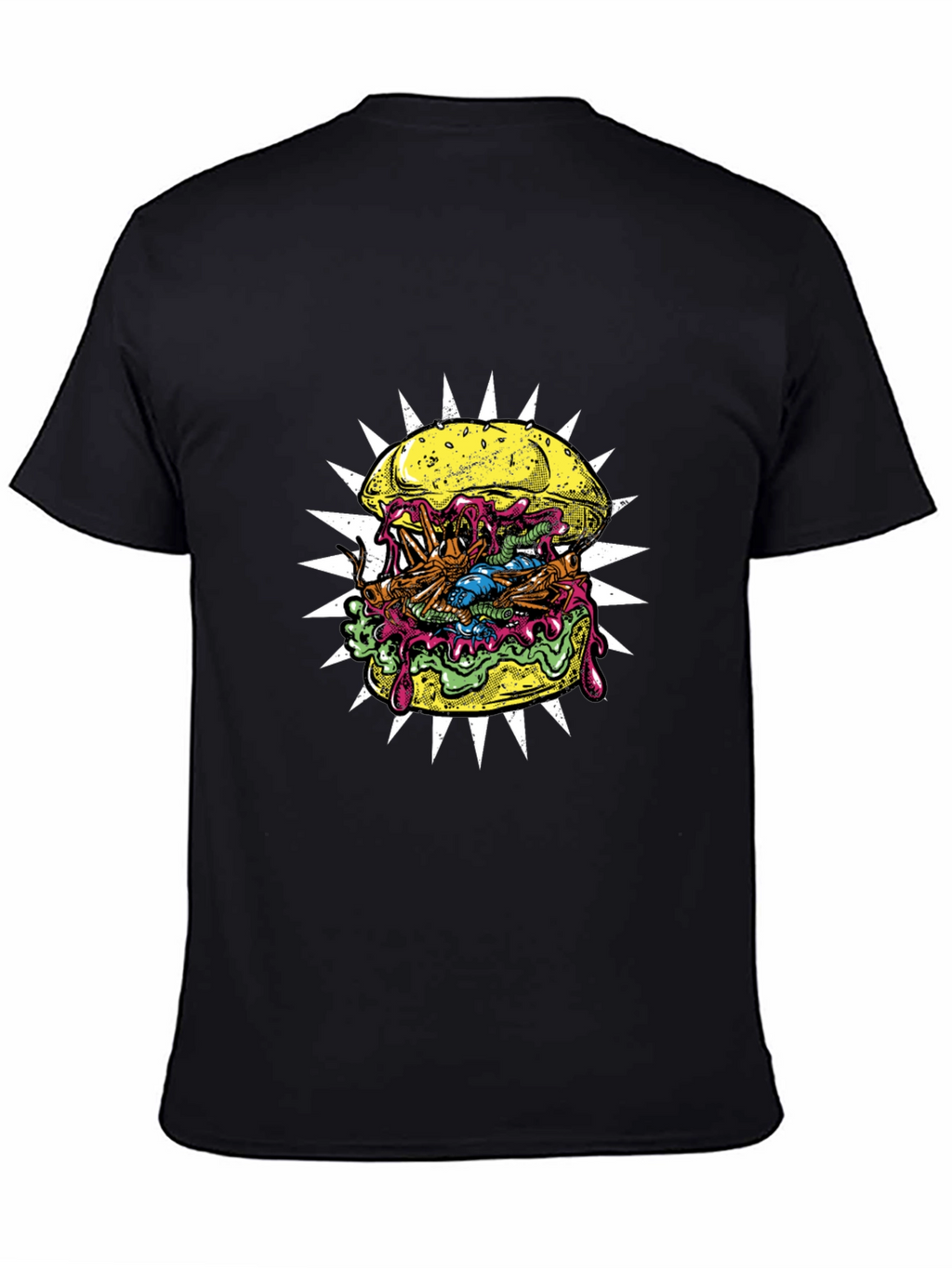 Zombie Burger Graphic Tee - Black