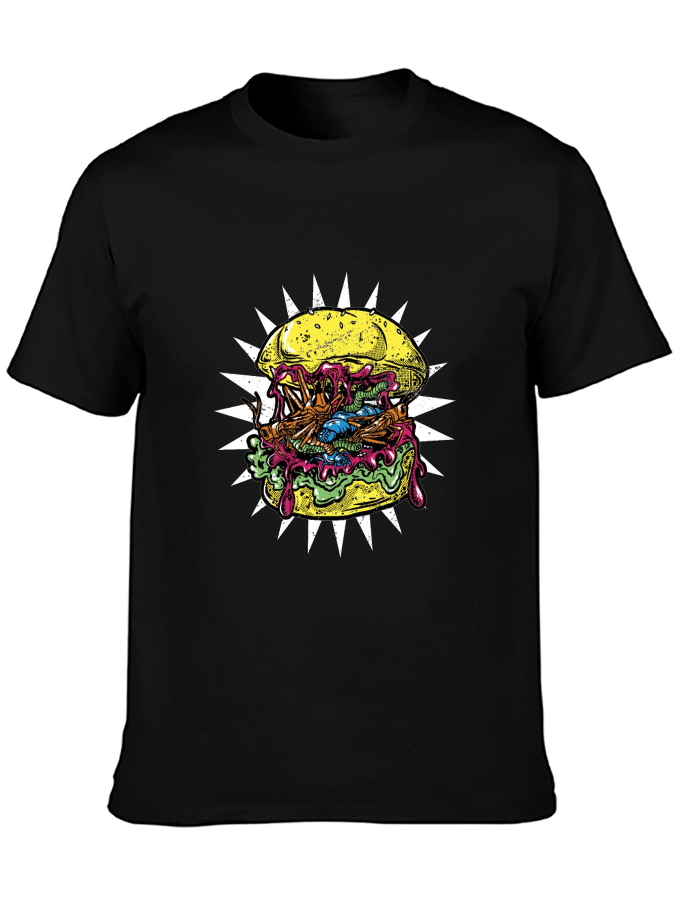 Zombie Burger Graphic Tee - Black