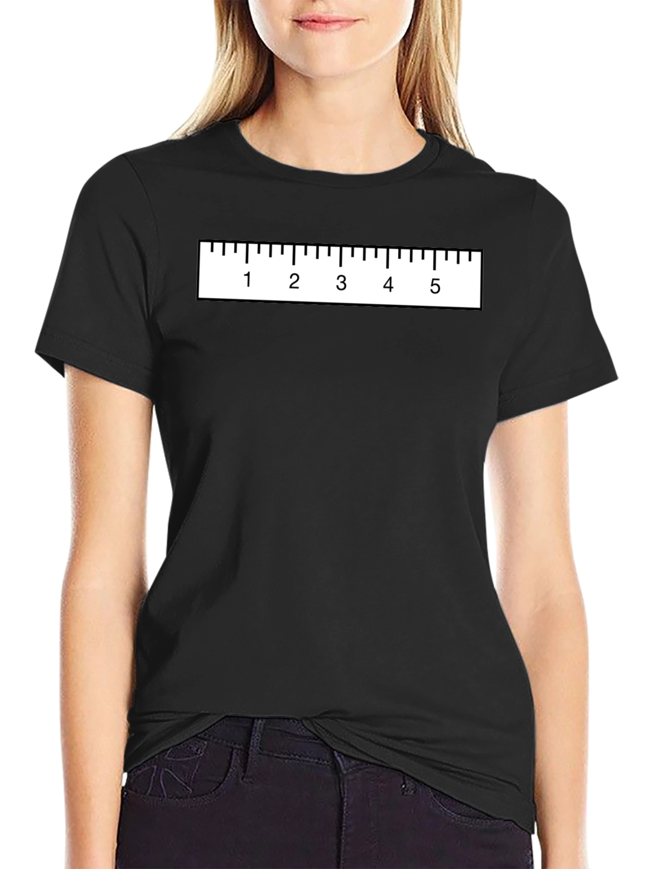 Funny Ruler Graphic T-Shirt - Measure Up!