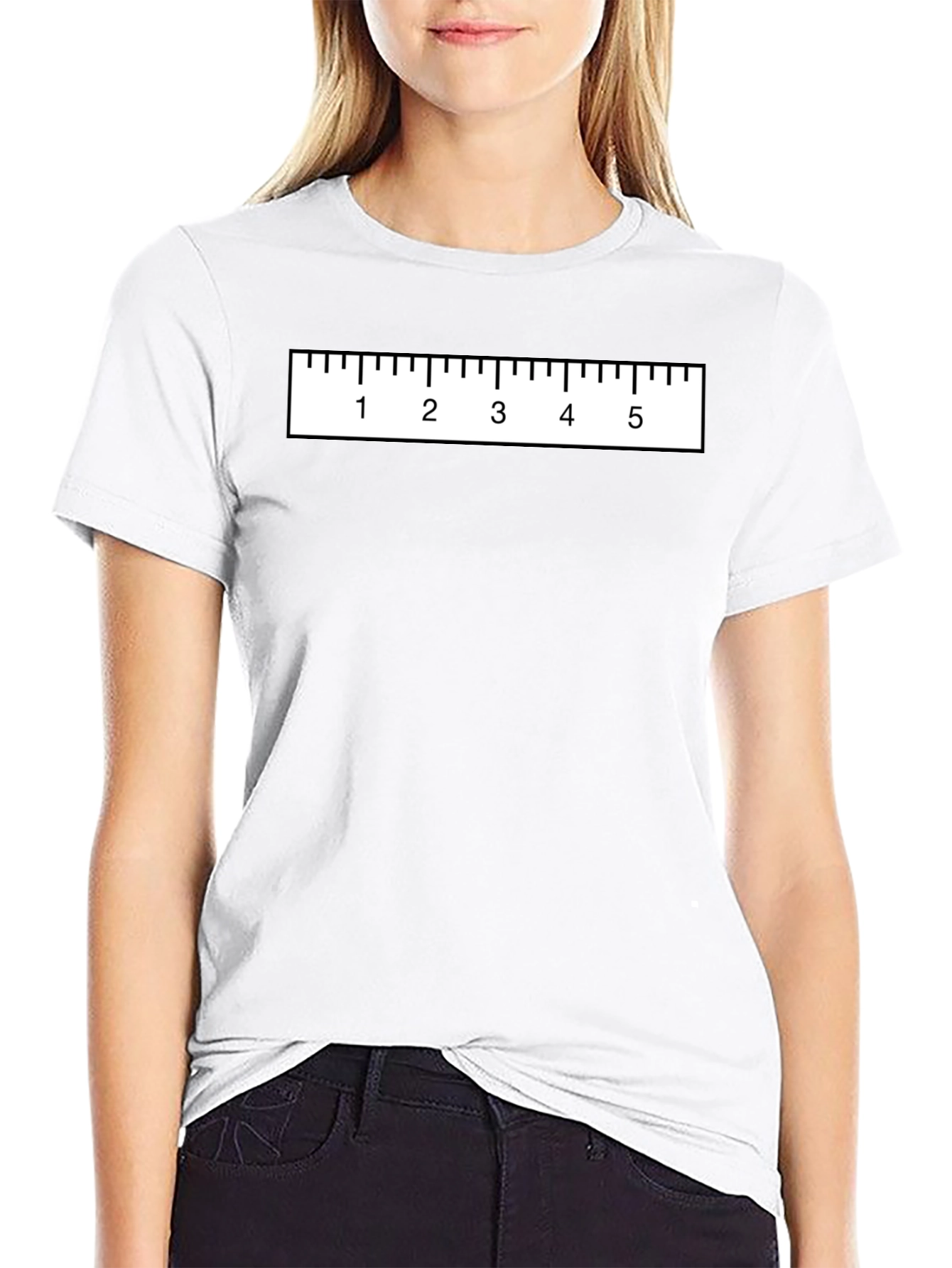 Funny Ruler Graphic T-Shirt - Measure Up!