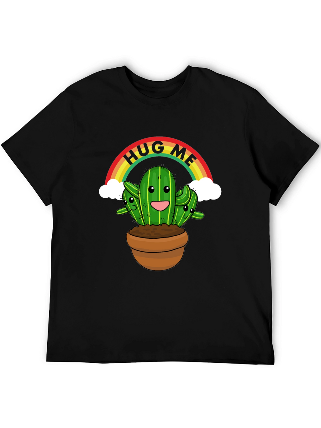 Hug Me Cactus T-Shirt - Cute Graphic Tee