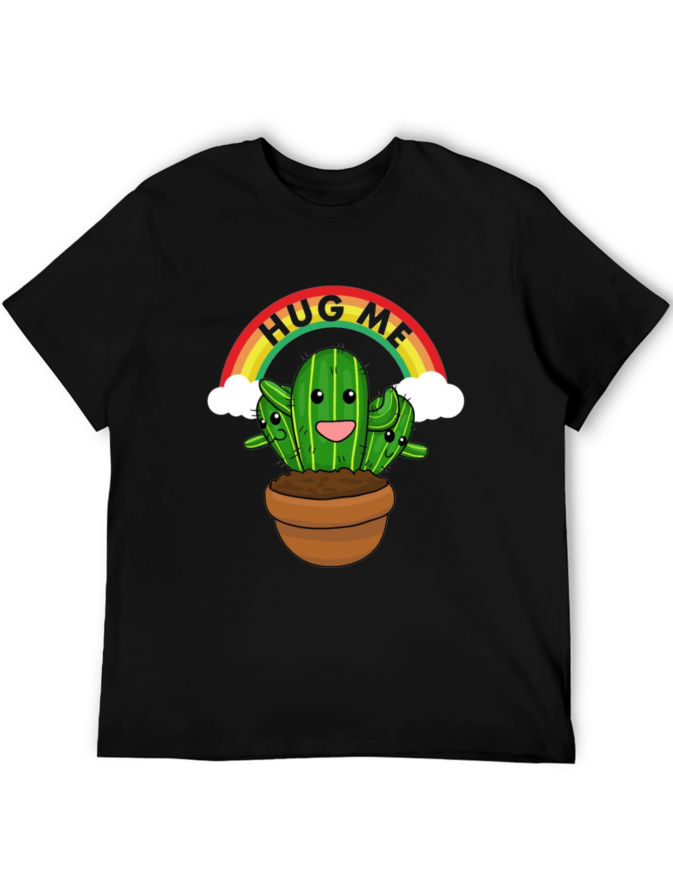 Hug Me Cactus T-Shirt - Cute Graphic Tee