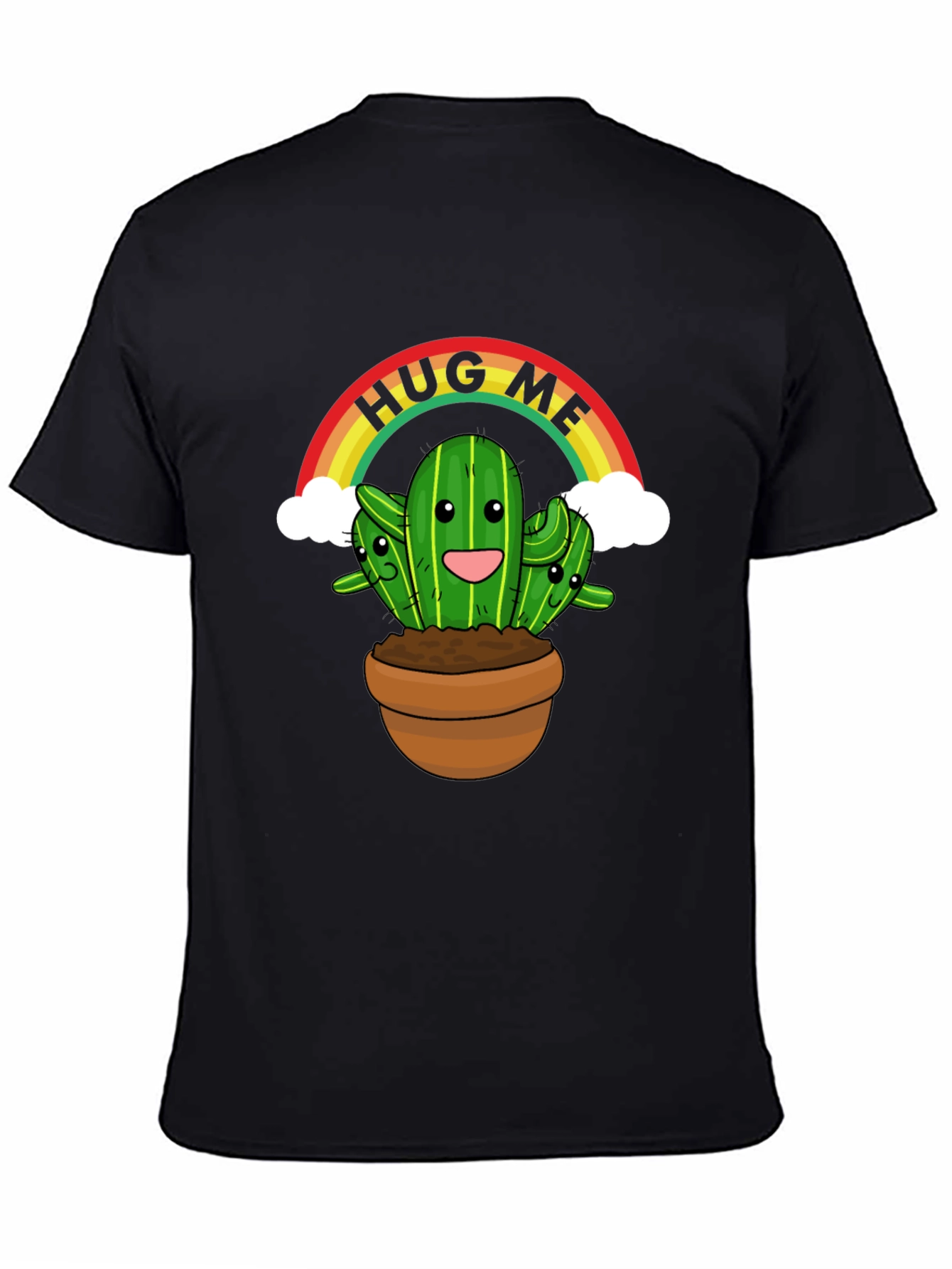 Hug Me Cactus T-Shirt - Cute Graphic Tee