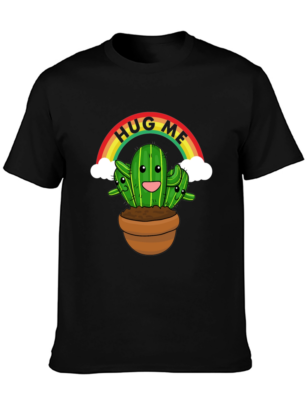 Hug Me Cactus T-Shirt - Cute Graphic Tee