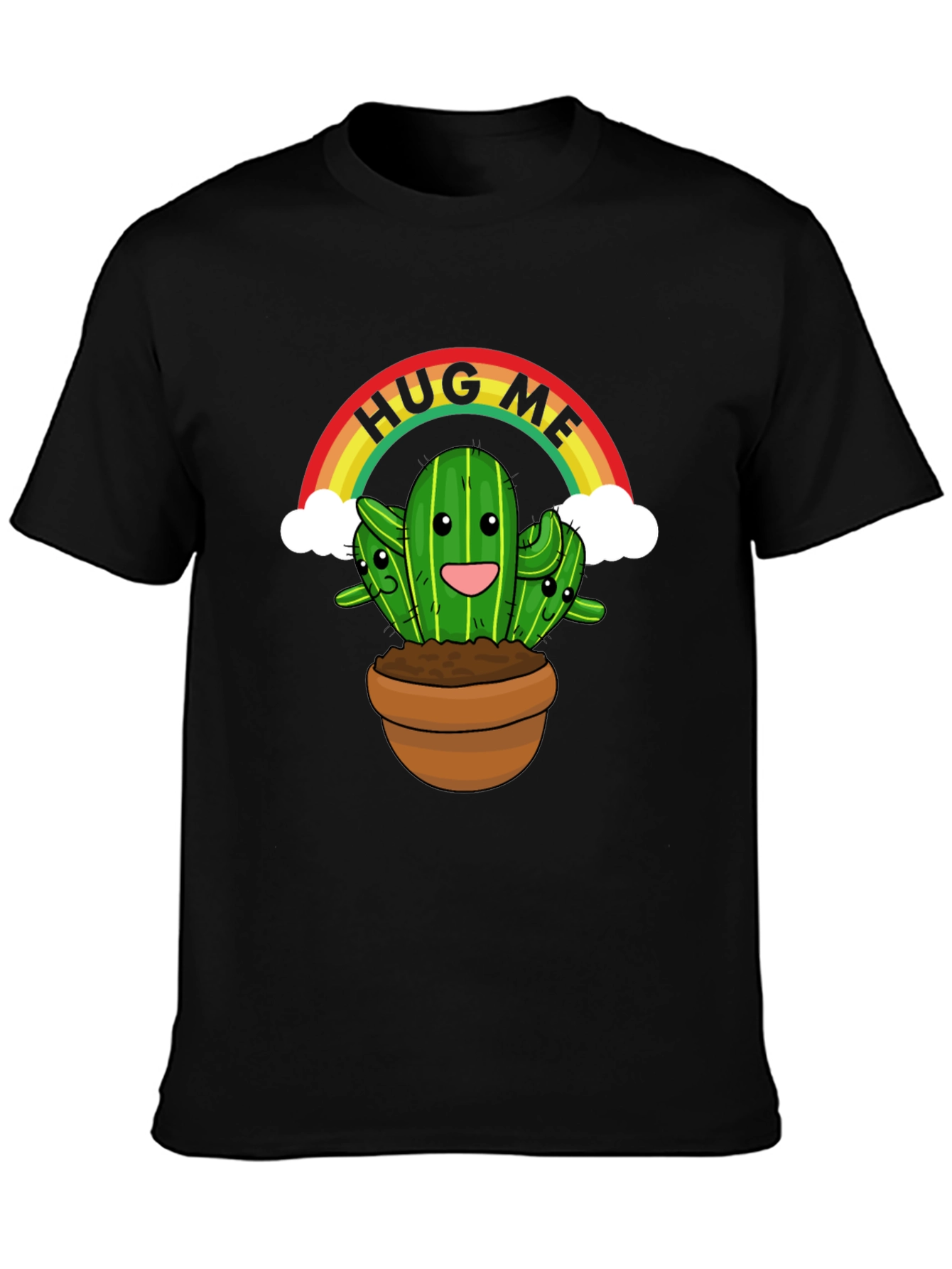 Hug Me Cactus T-Shirt - Cute Graphic Tee
