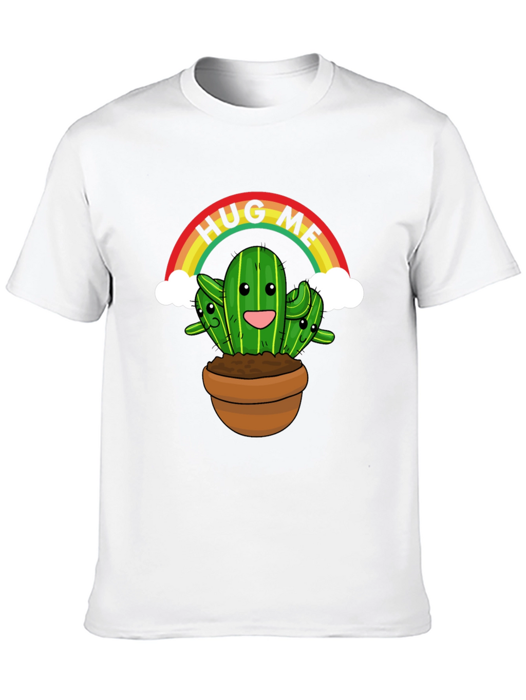 Hug Me Cactus T-Shirt - Cute Graphic Tee