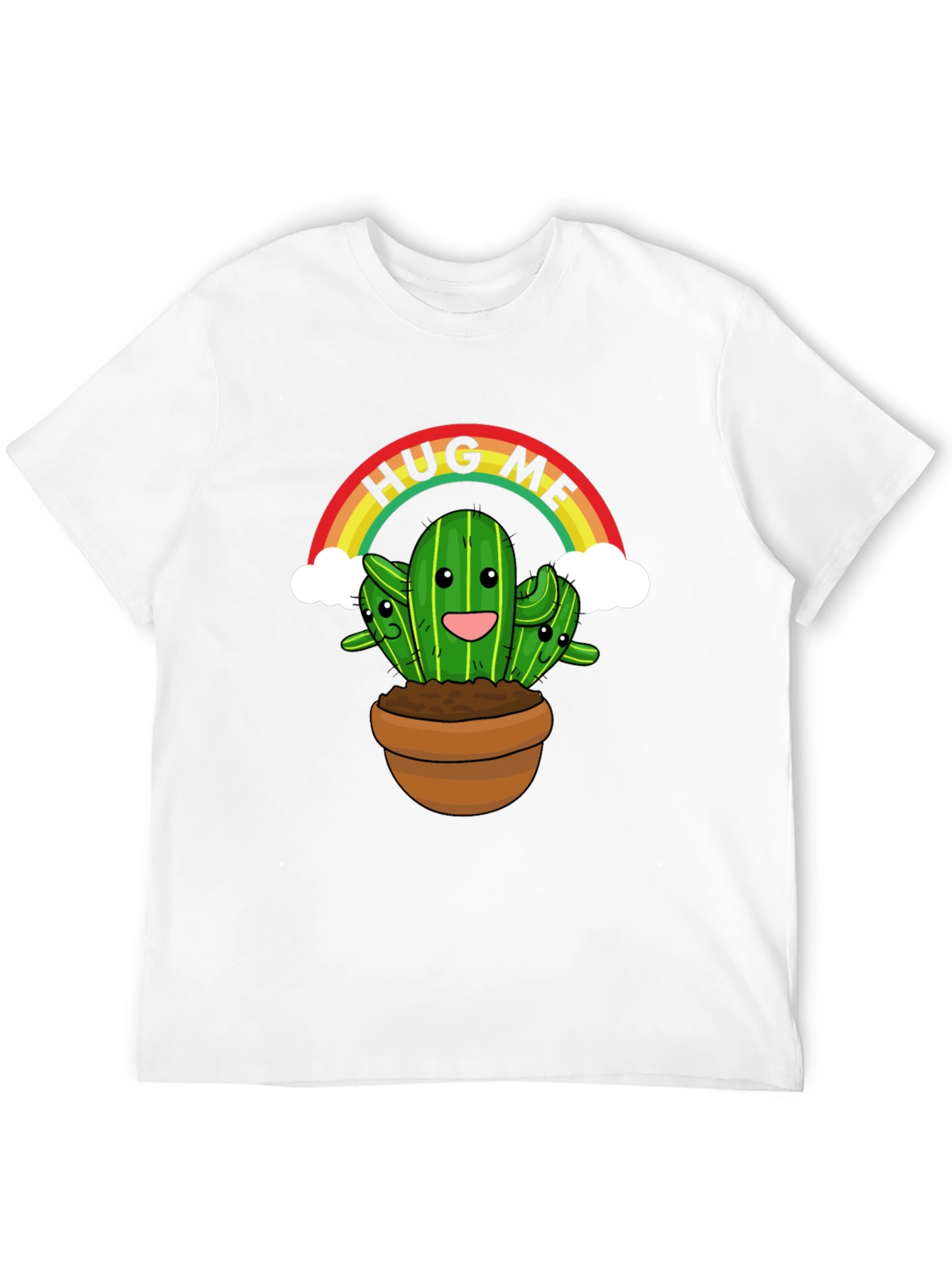 Hug Me Cactus T-Shirt - Cute Graphic Tee