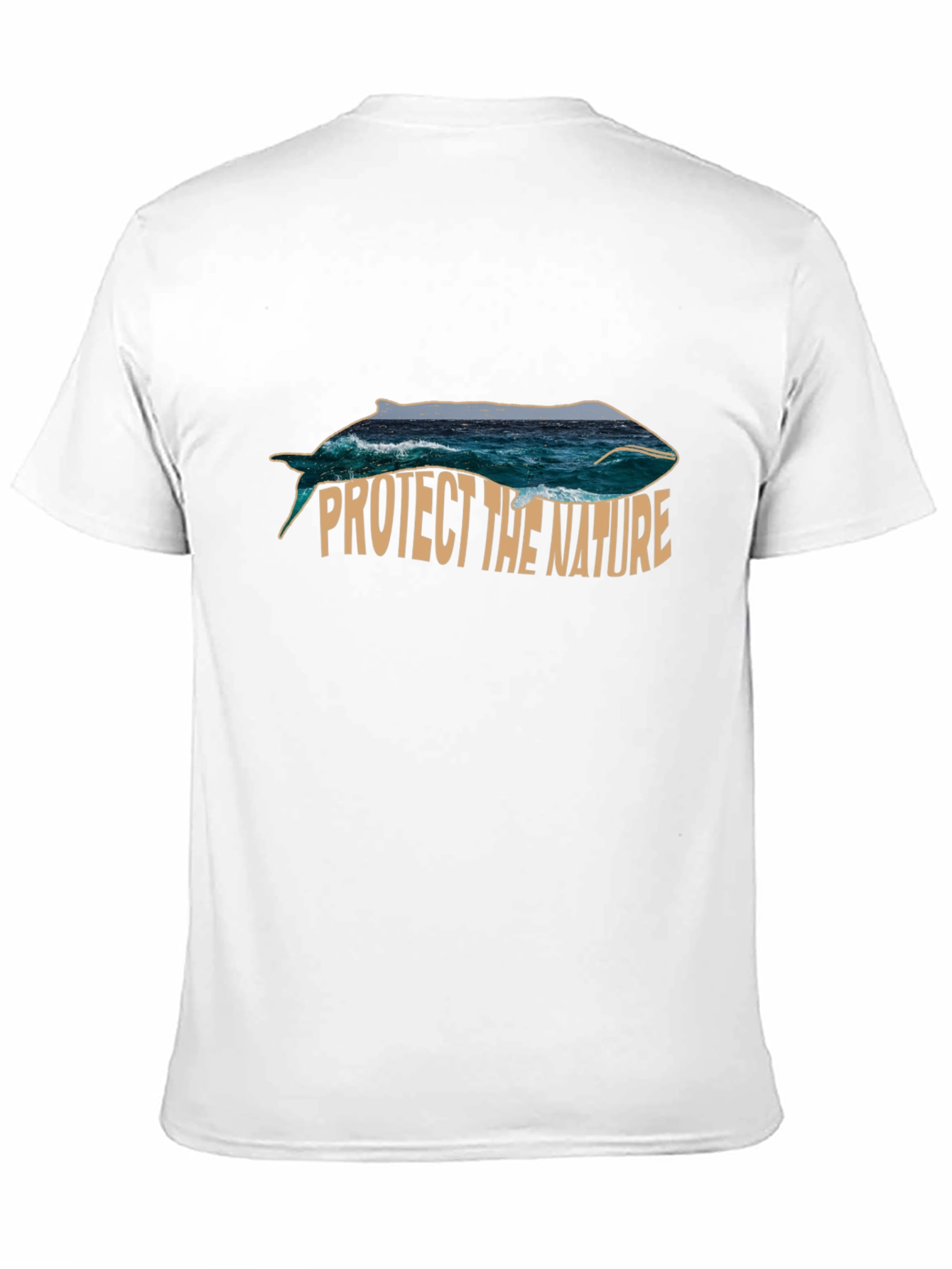 Protect the Nature Whale Graphic Tee - Black