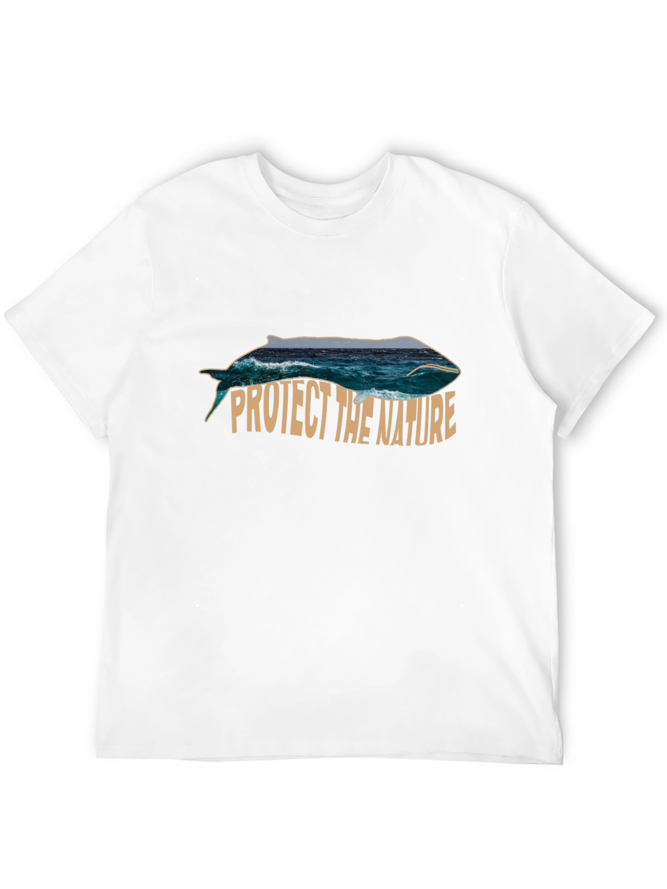 Protect the Nature Whale Graphic Tee - Black