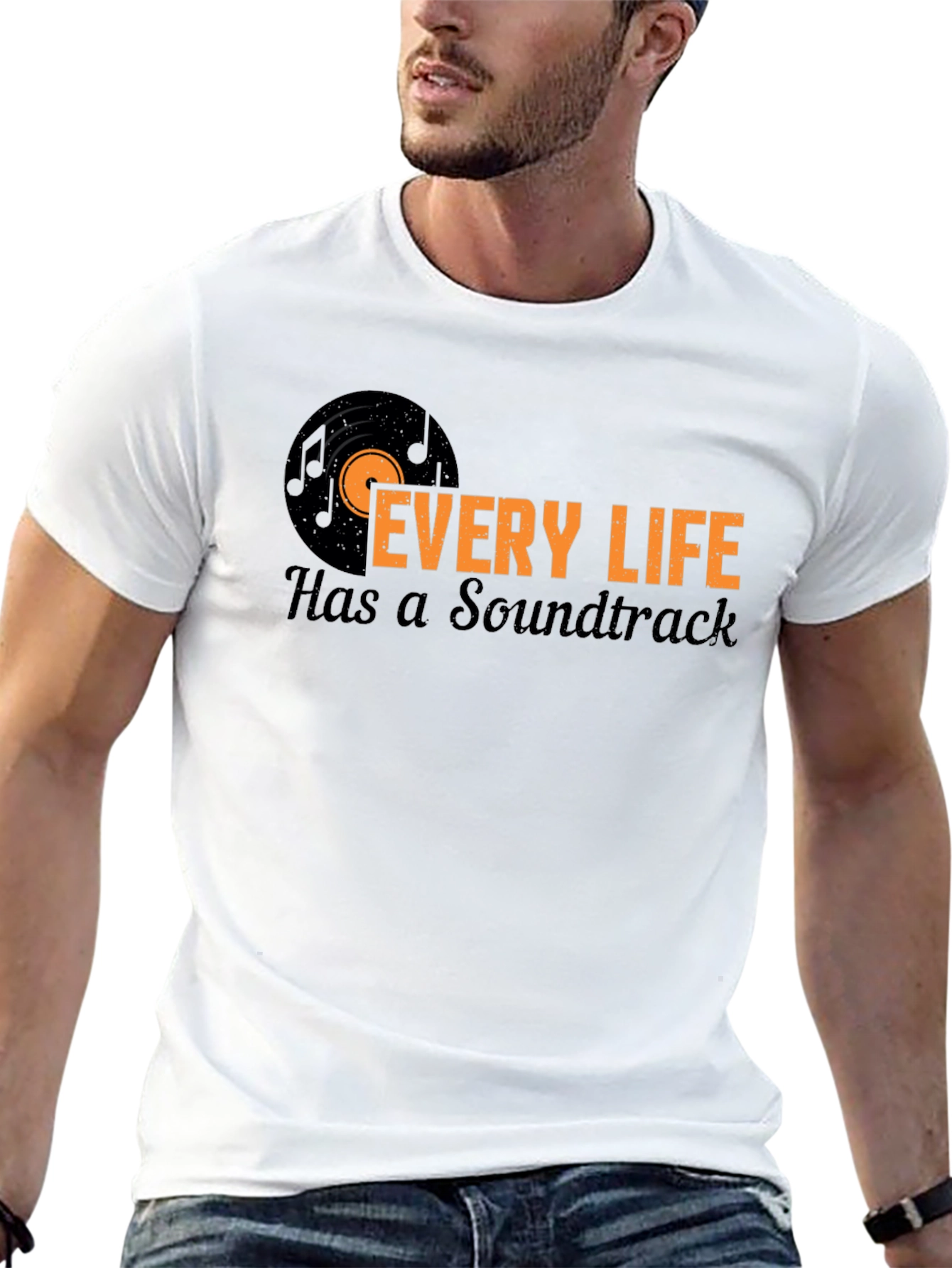 Every Life Has a Soundtrack Black T-Shirt