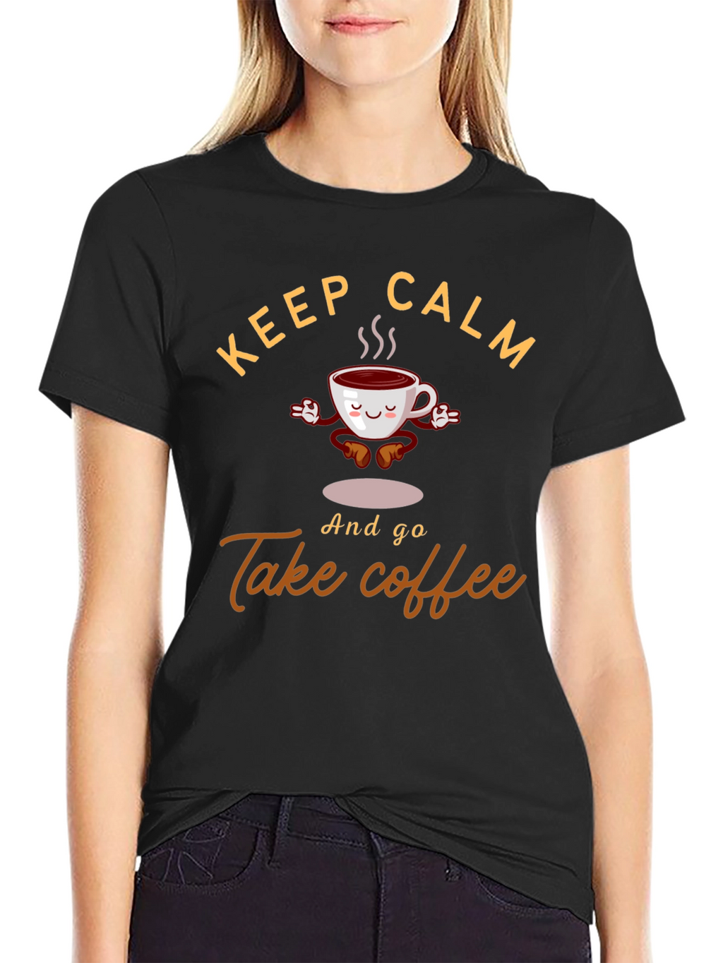 Keep Calm & Take Coffee Graphic Tee