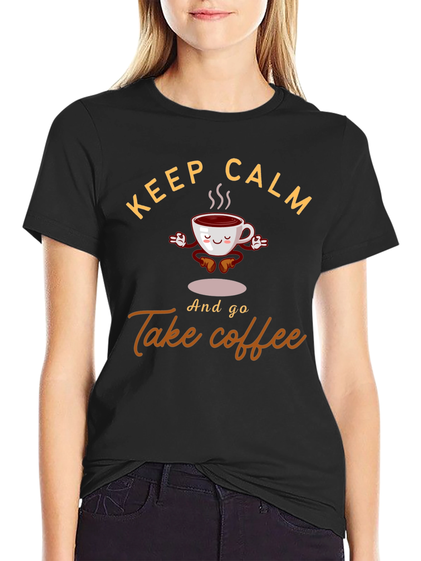 Keep Calm & Take Coffee Graphic Tee