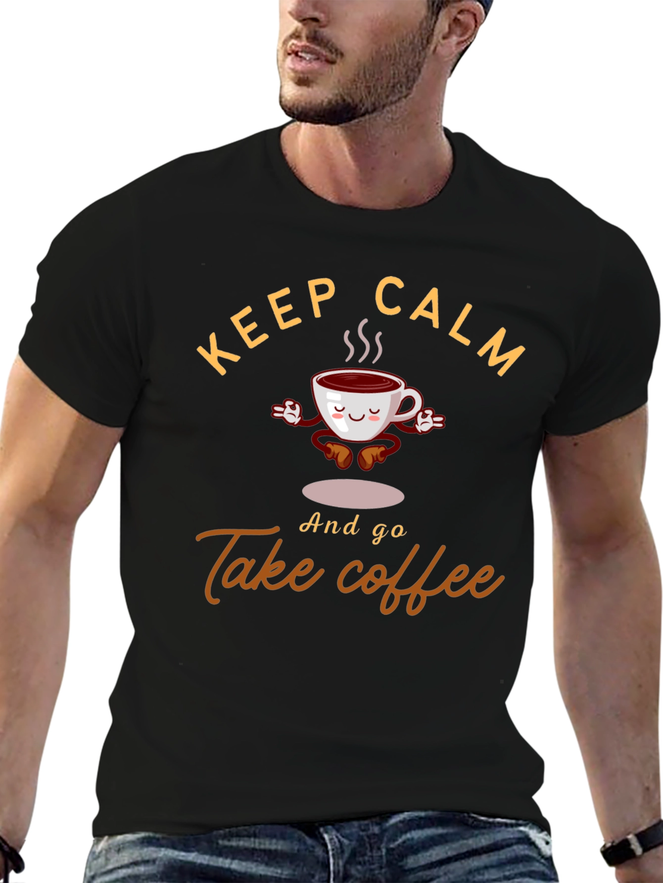 Keep Calm & Take Coffee Graphic Tee