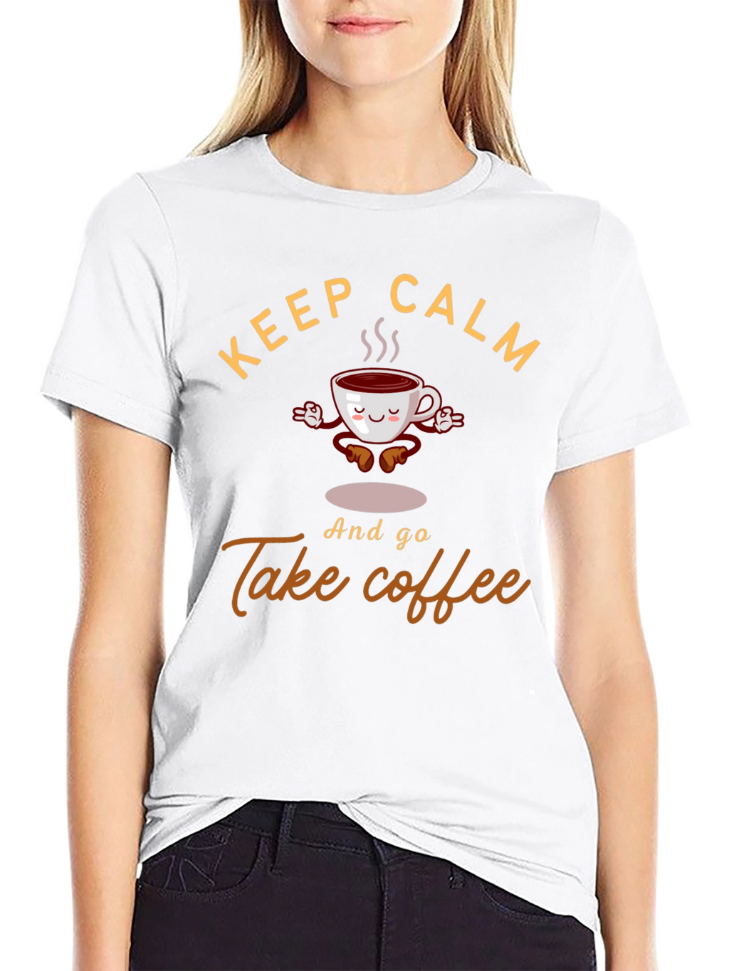 Keep Calm & Take Coffee Graphic Tee