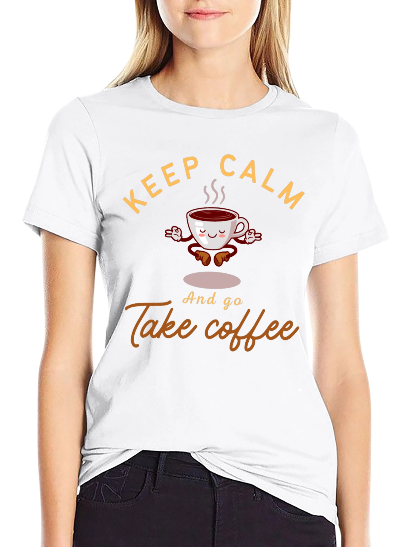 Keep Calm & Take Coffee Graphic Tee