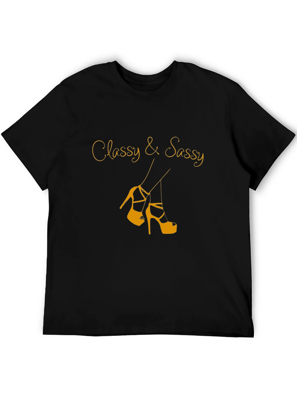 Classy & Sassy Black Graphic Tee