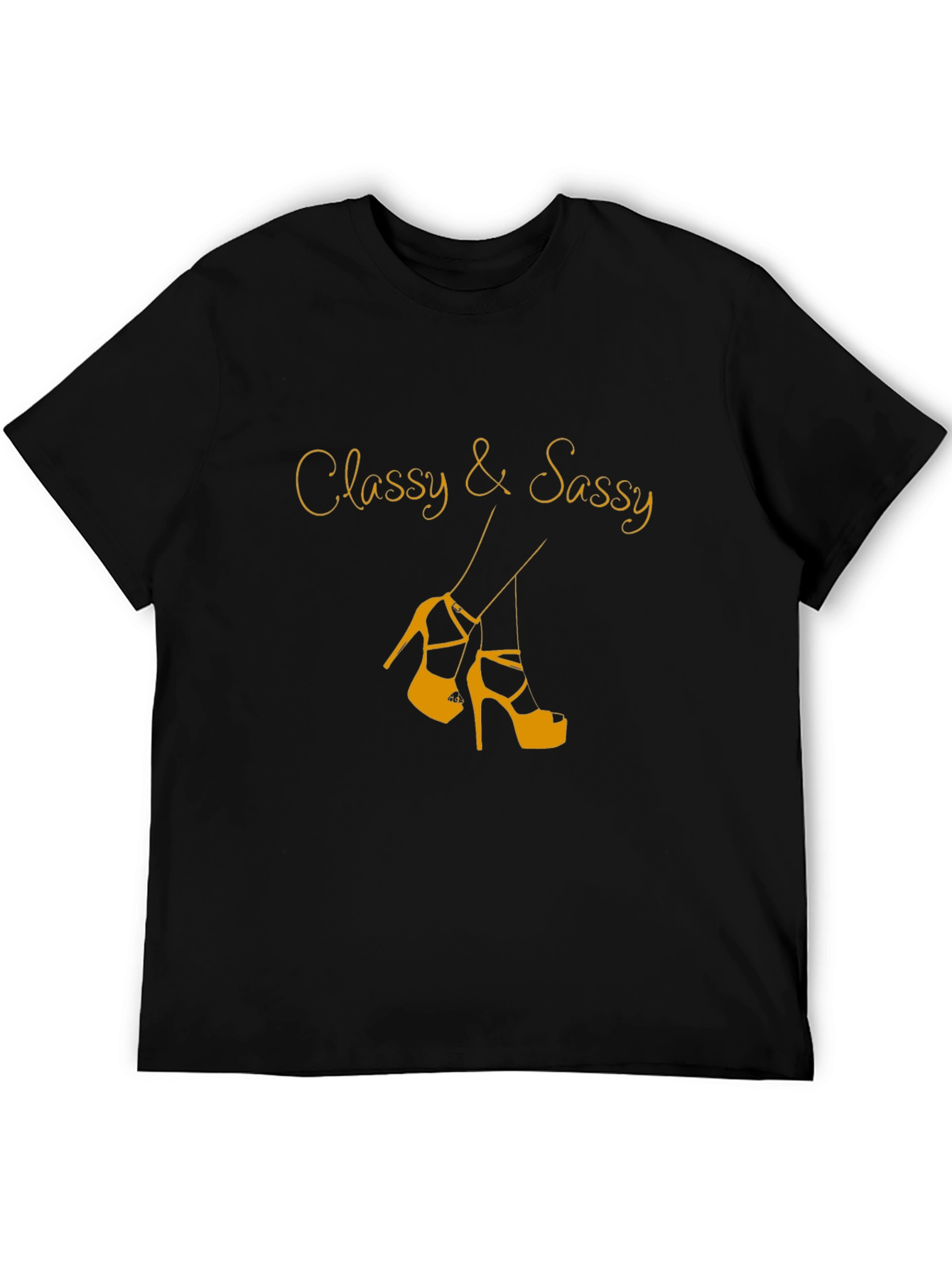 Classy & Sassy Black Graphic Tee