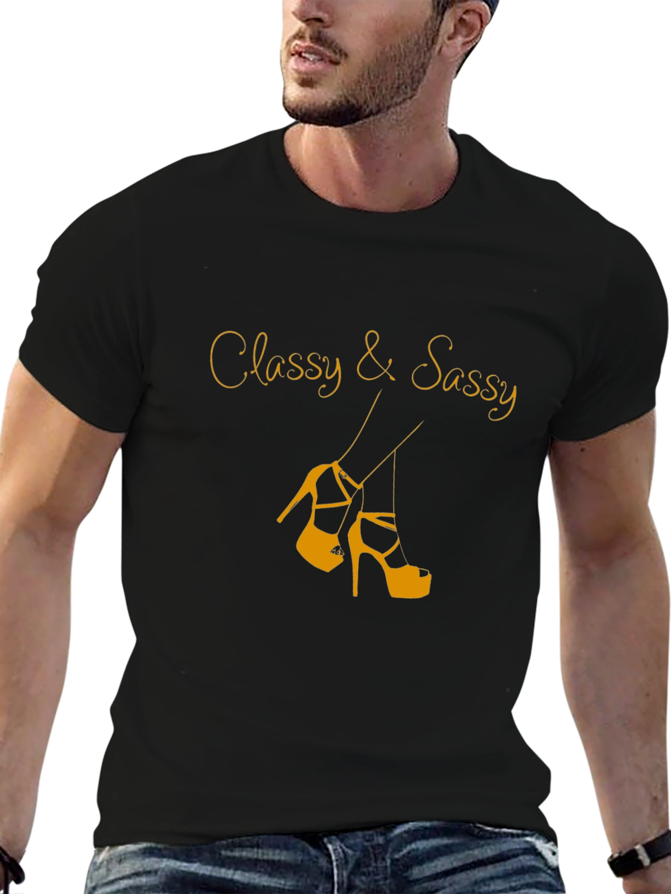 Classy & Sassy Black Graphic Tee