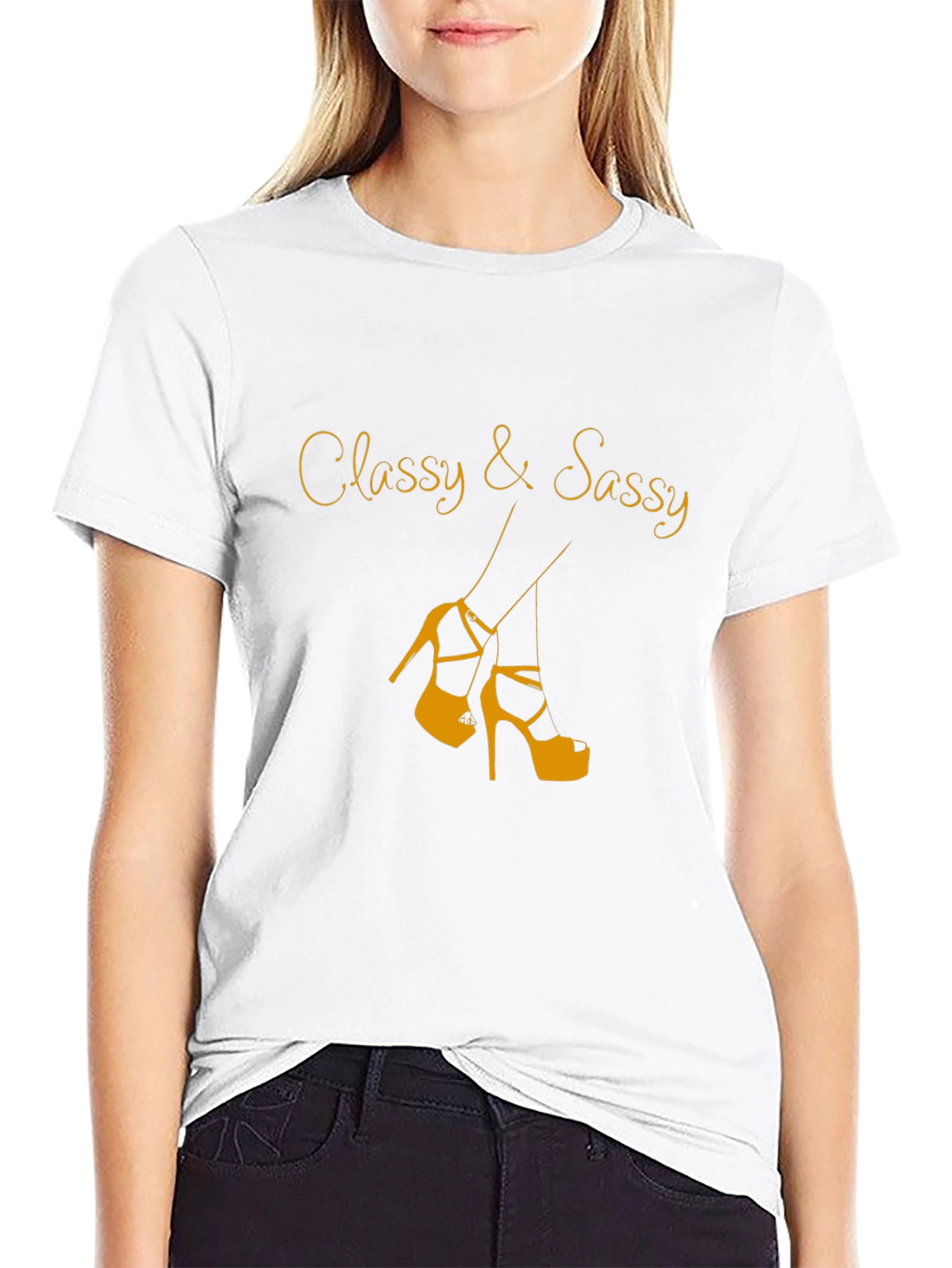 Classy & Sassy Black Graphic Tee