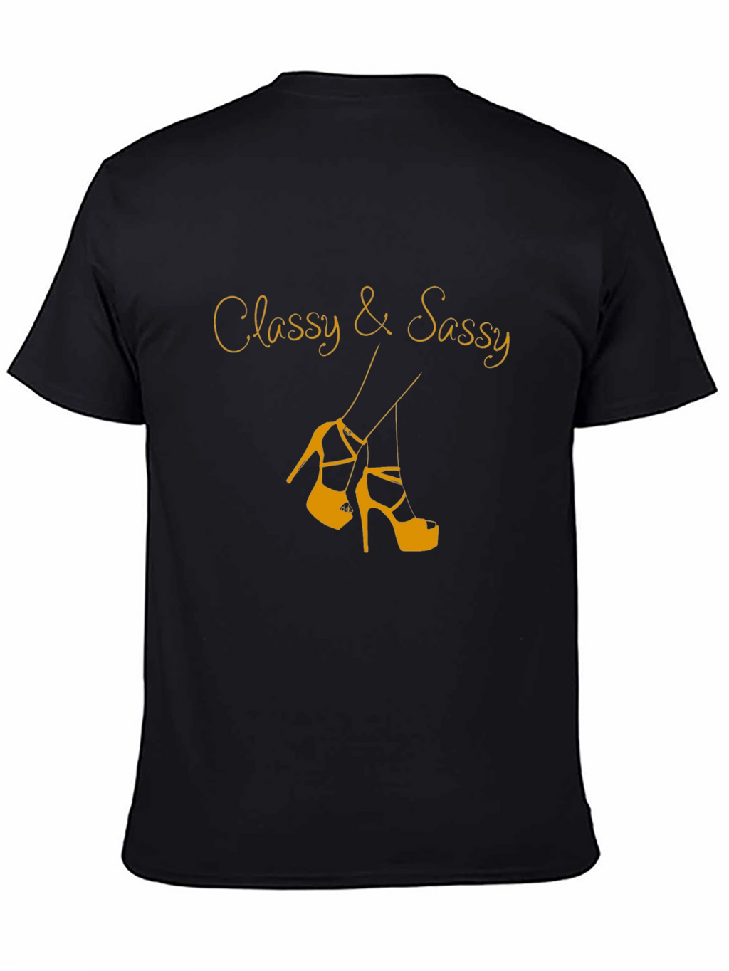 Classy & Sassy Black Graphic Tee