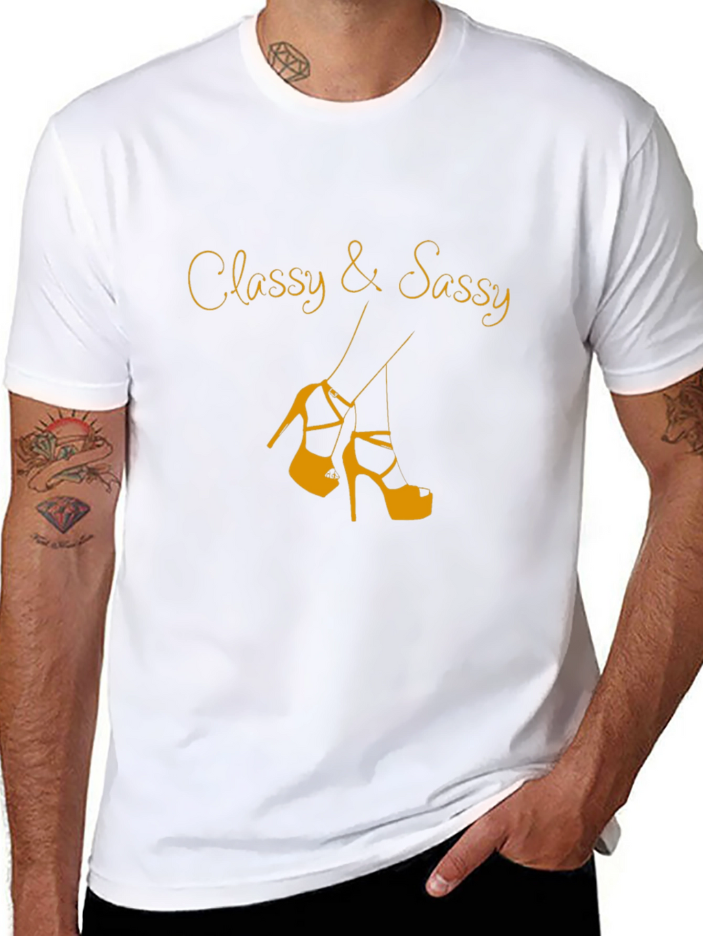 Classy & Sassy Black Graphic Tee