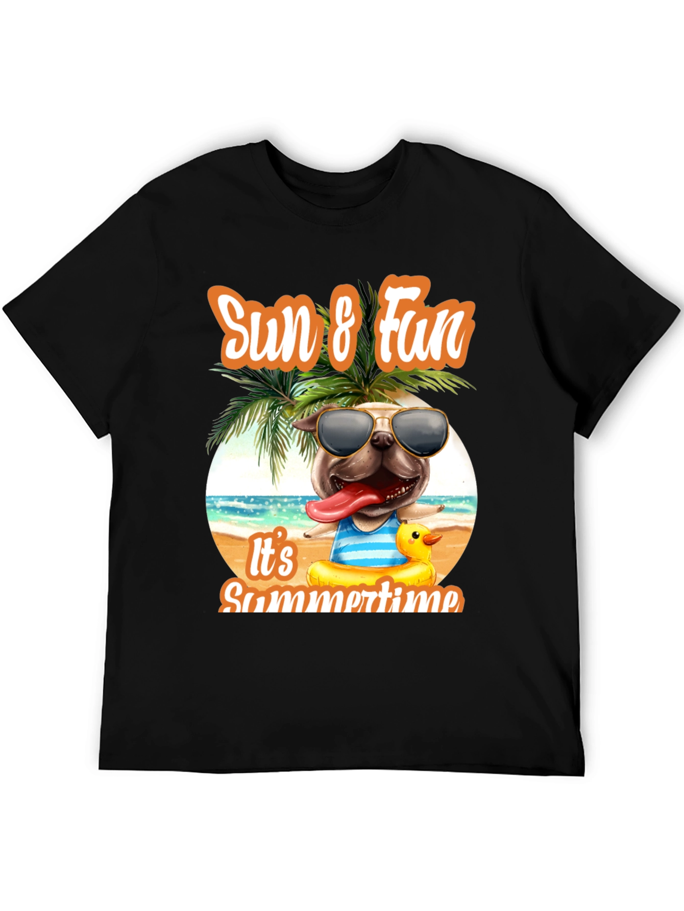 Sun & Fun Dog Graphic Tee: Summer Vibes