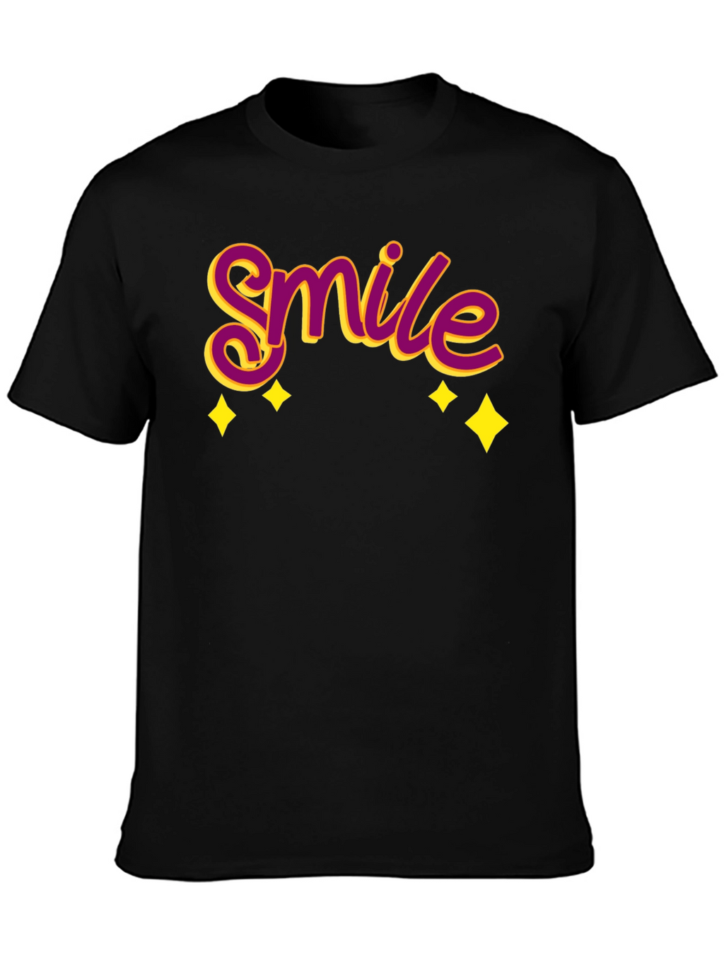 Smile Graphic Black T-Shirt
