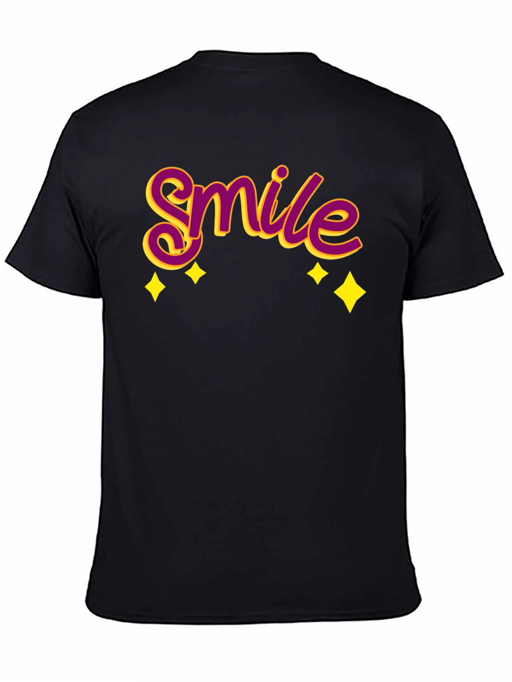 Smile Graphic Black T-Shirt