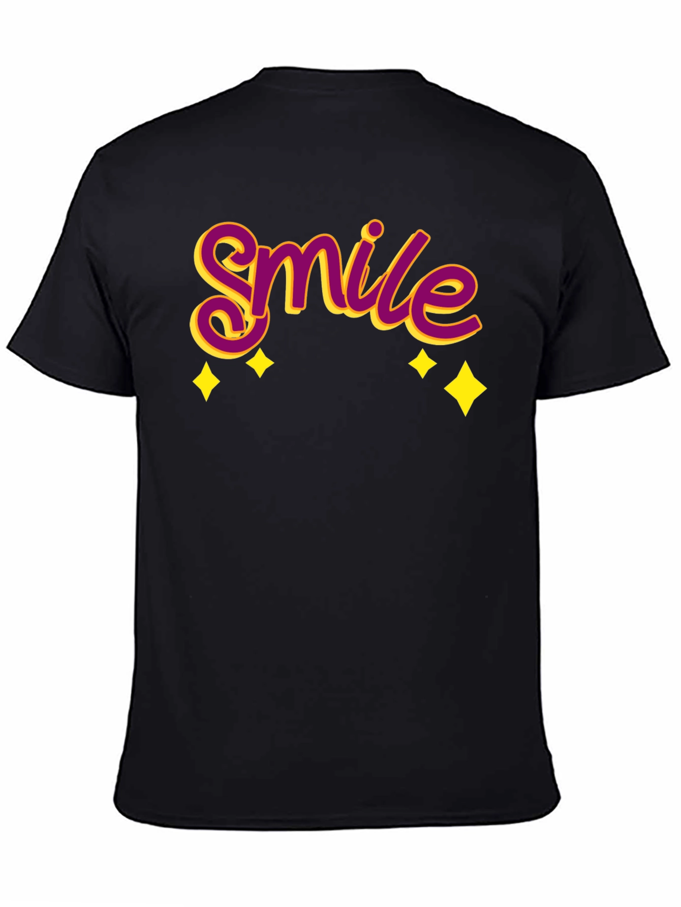 Smile Graphic Black T-Shirt
