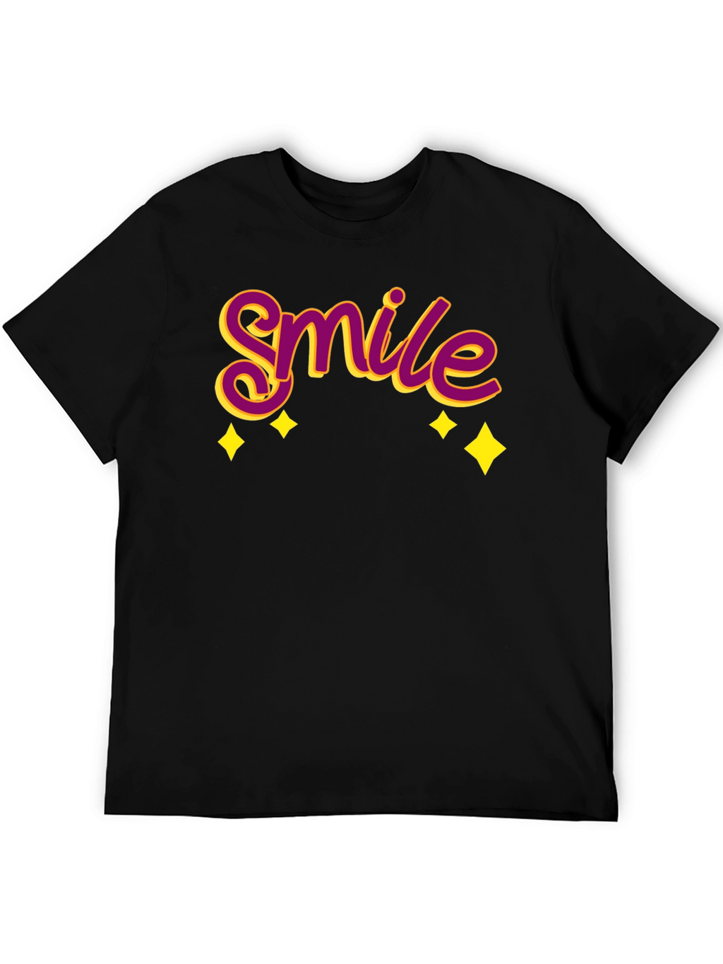 Smile Graphic Black T-Shirt