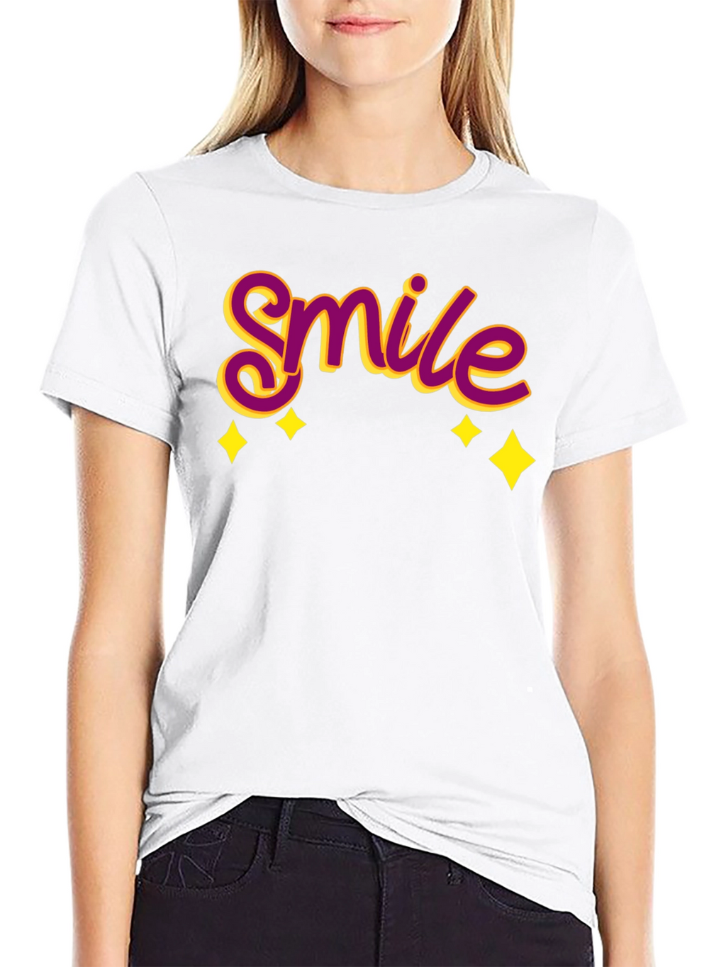 Smile Graphic Black T-Shirt