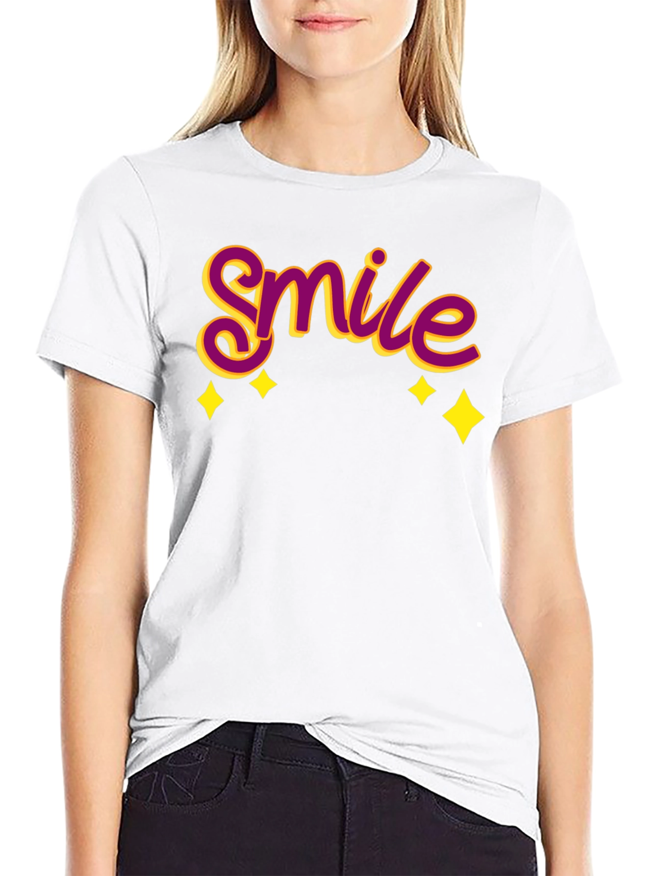 Smile Graphic Black T-Shirt