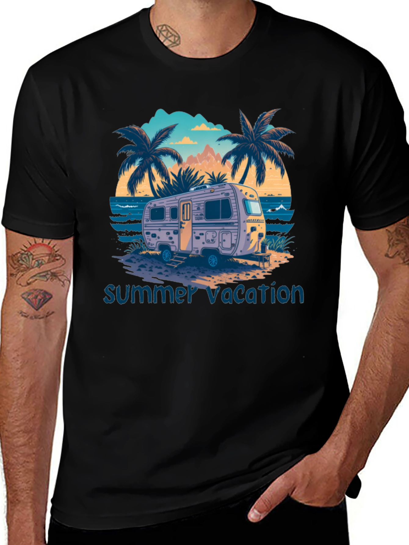 Summer Vacation Camper T-Shirt