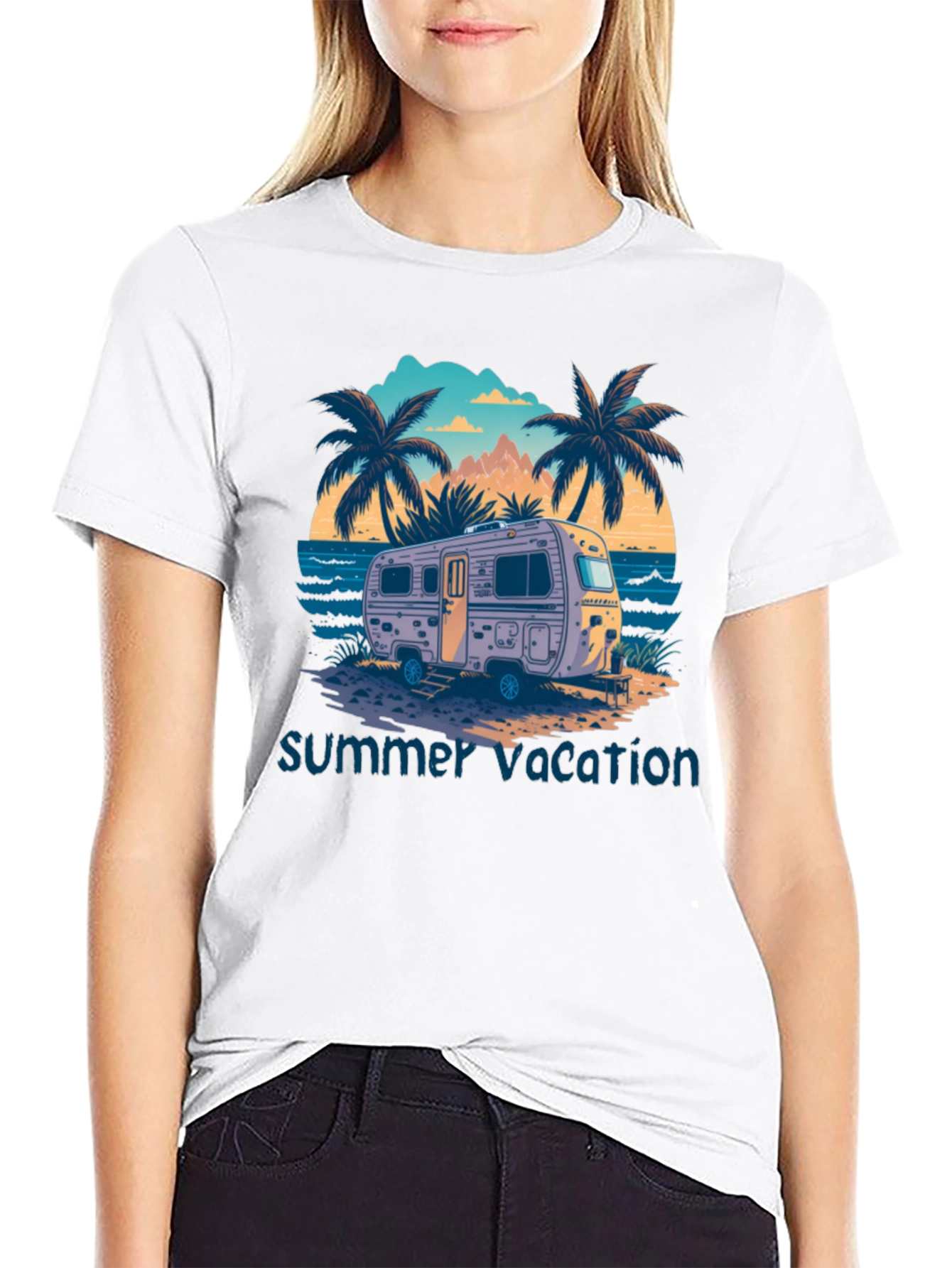 Summer Vacation Camper T-Shirt