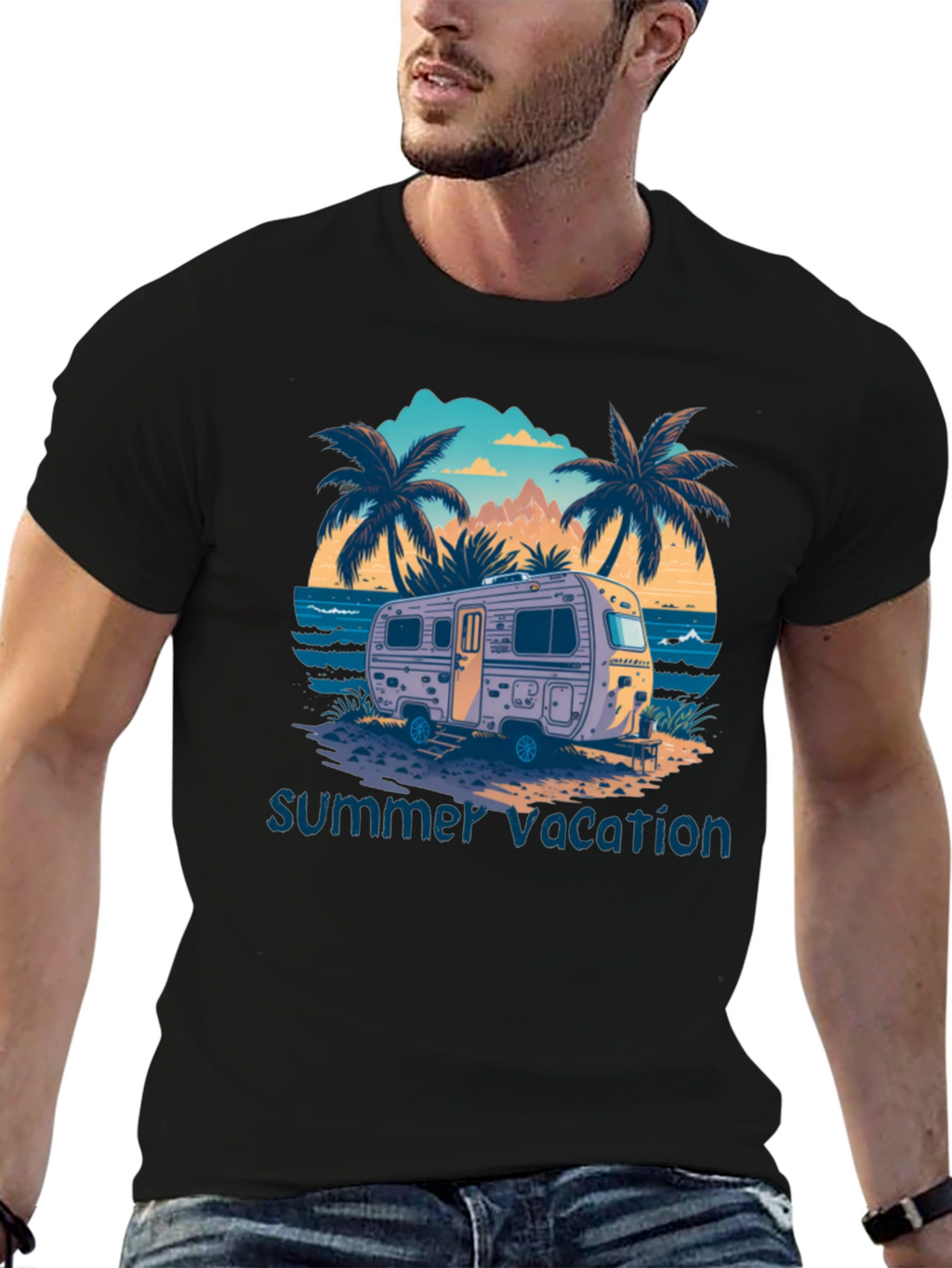 Summer Vacation Camper T-Shirt
