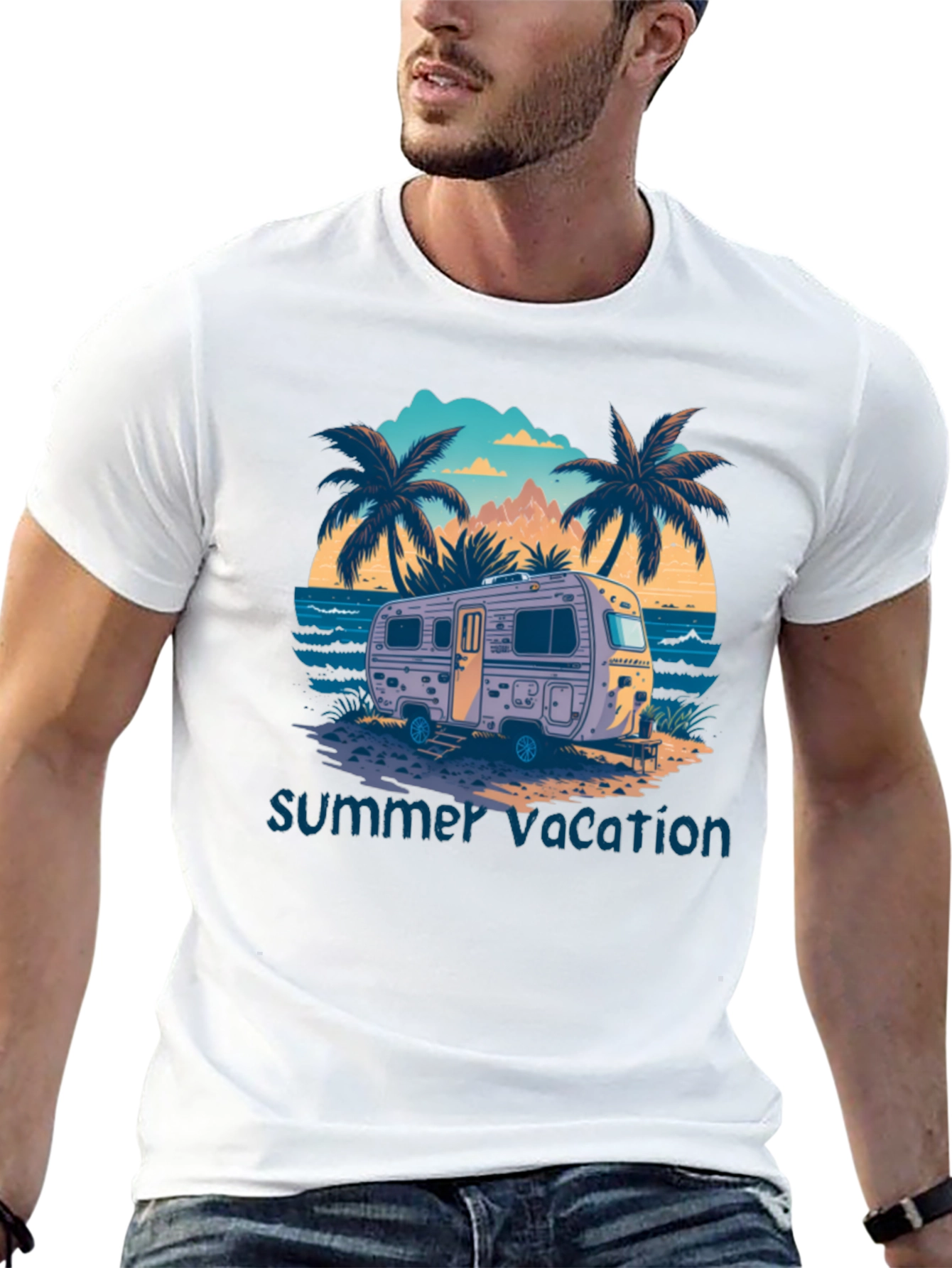 Summer Vacation Camper T-Shirt