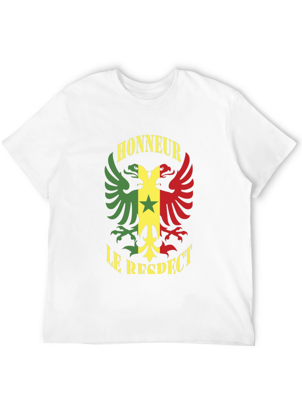 Honour Respect T-Shirt Senegal Flag Graphic Tee